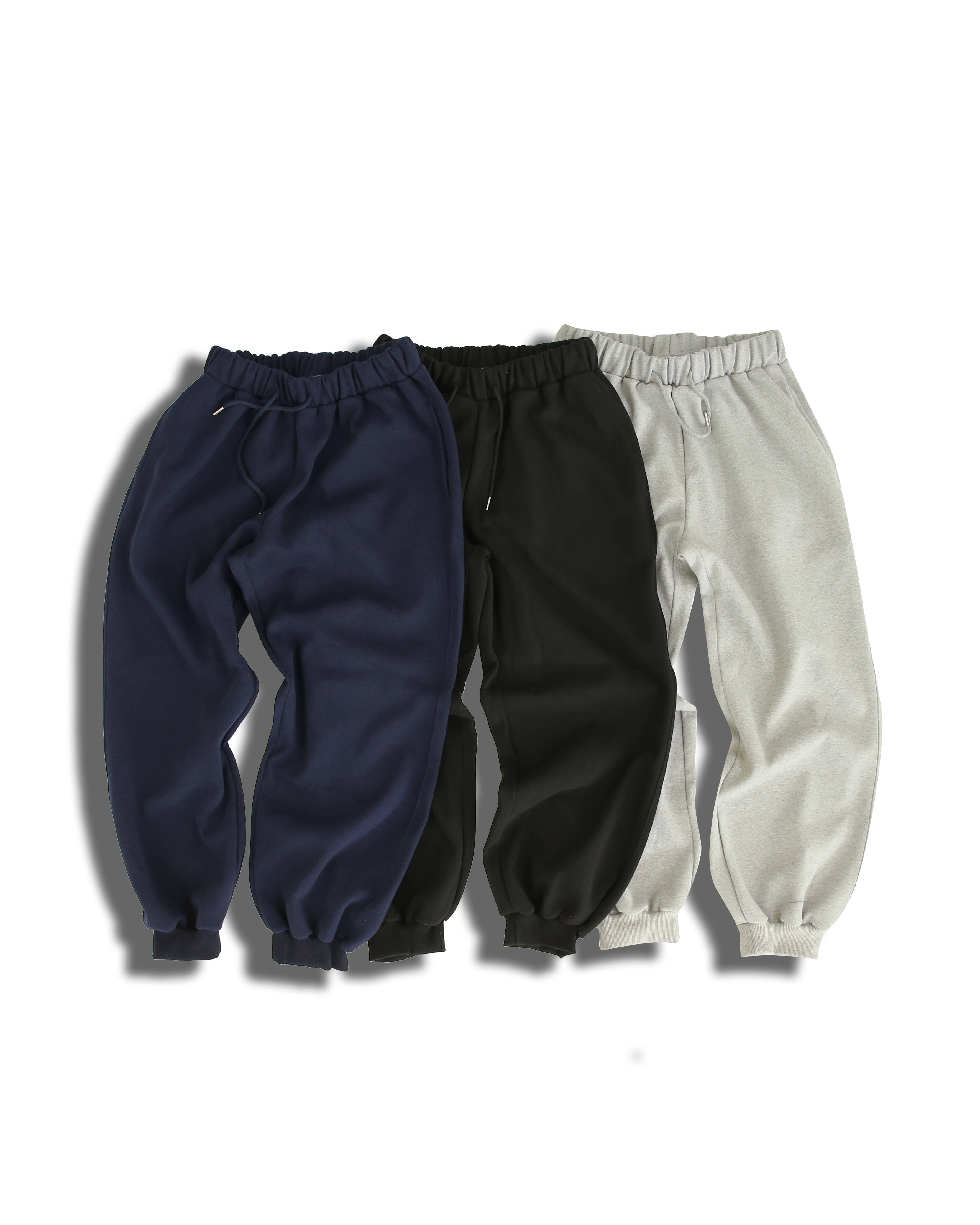 Wide Jogger Training Pants (Black/Navy/Gray)