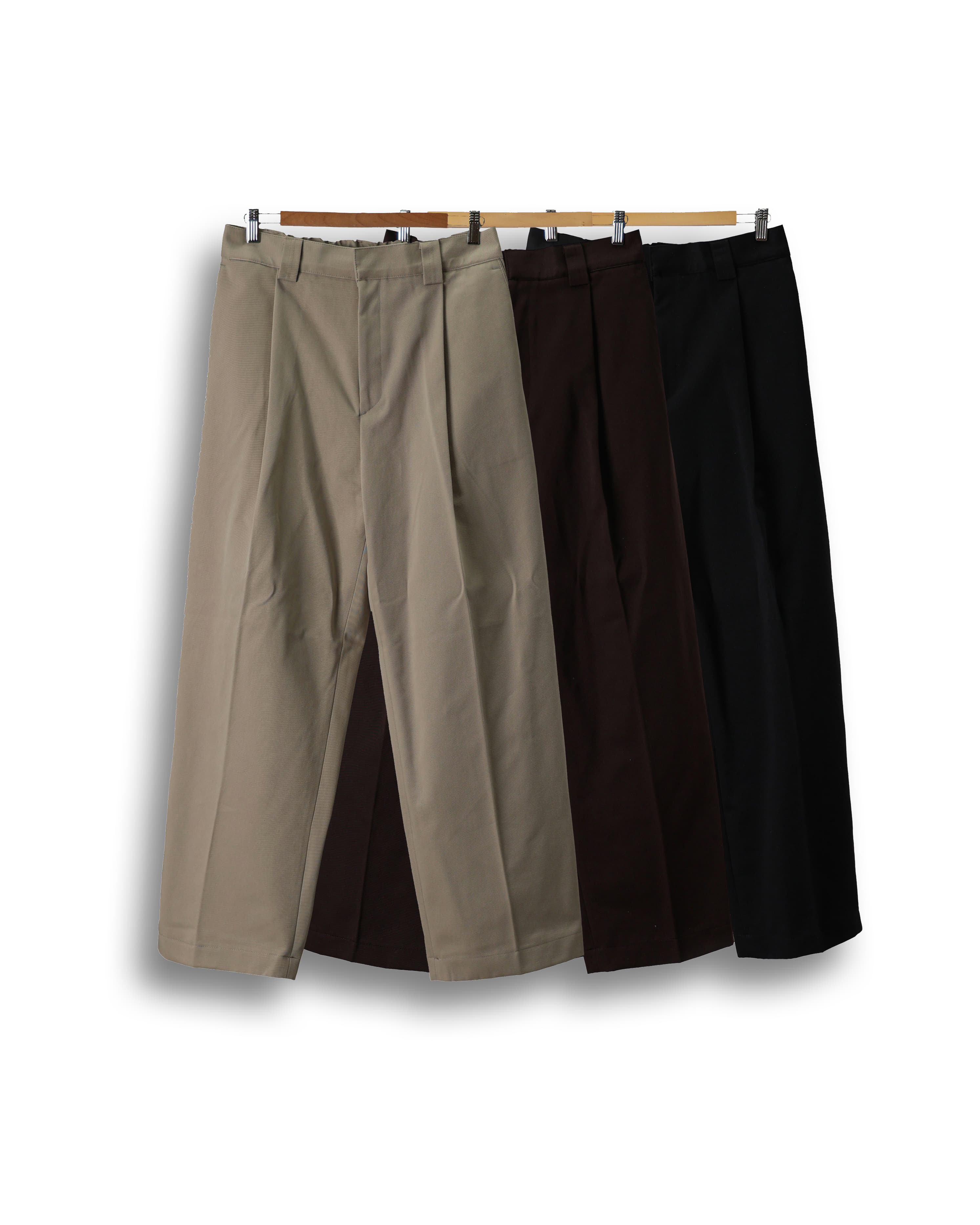 FREAKS Density Wide Daily Pants (Black/Brown/Beige)