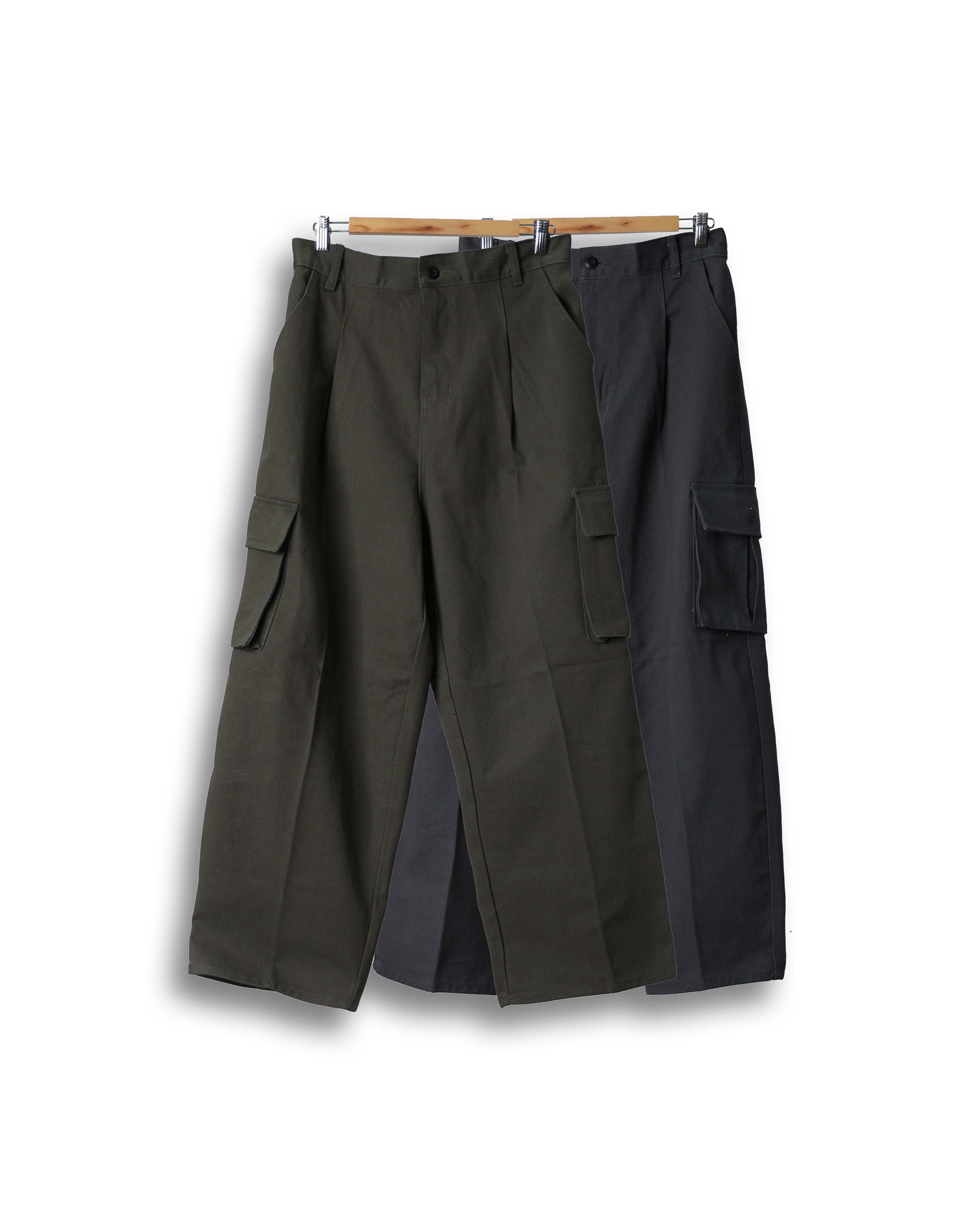 WOT Heavy Cotton Work Cargo Pants (Charcoal/Olive)