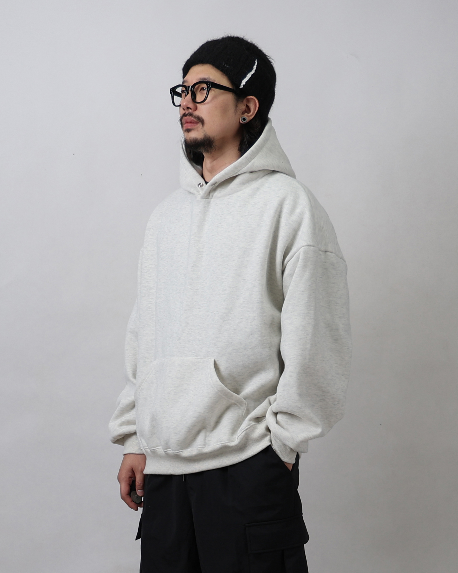 COITZ Double Napping Snap Hoodie (Black/Gray/Oatmeal)