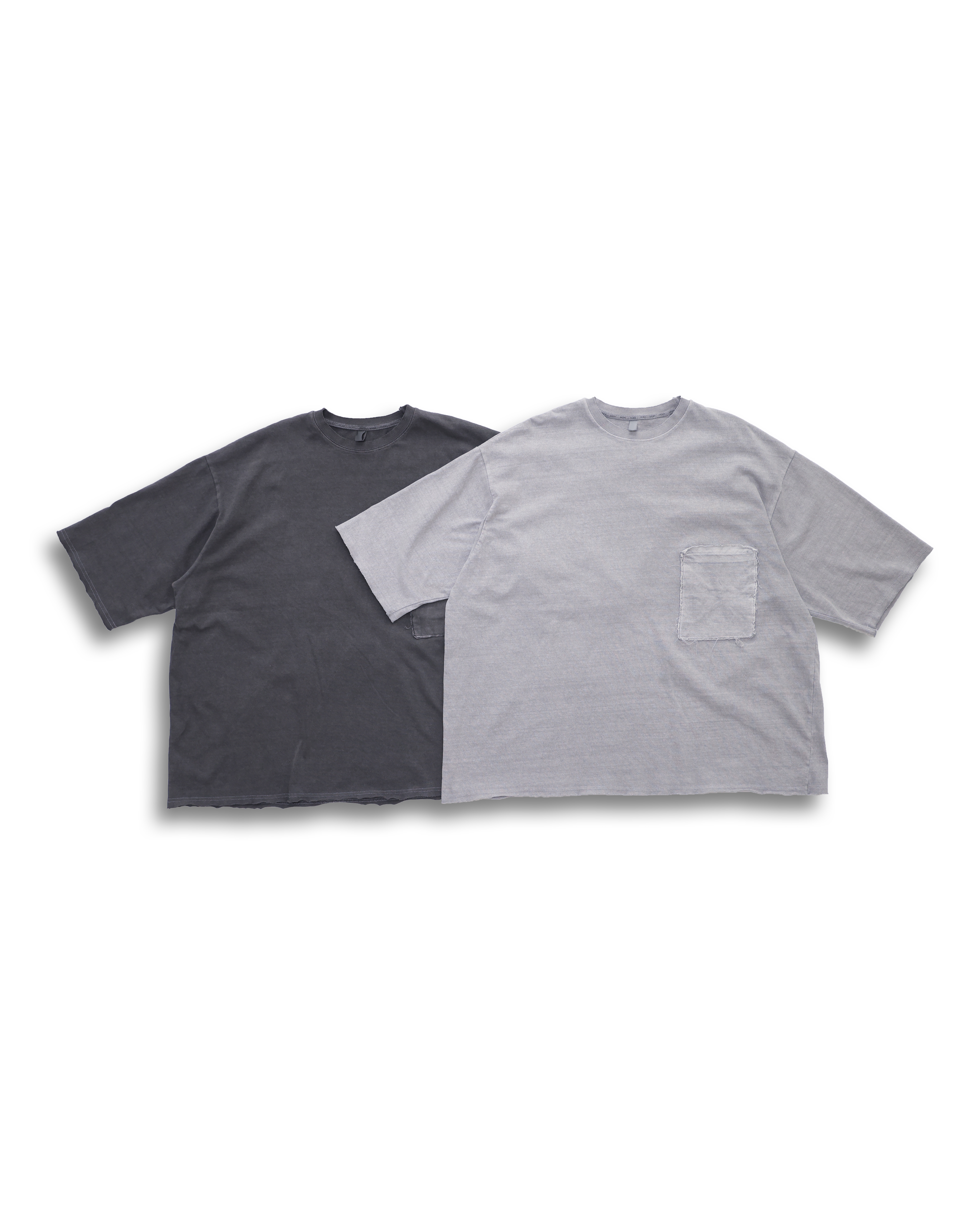 Pigments Over Pocket T-Shirts (Charcoal/Gray)