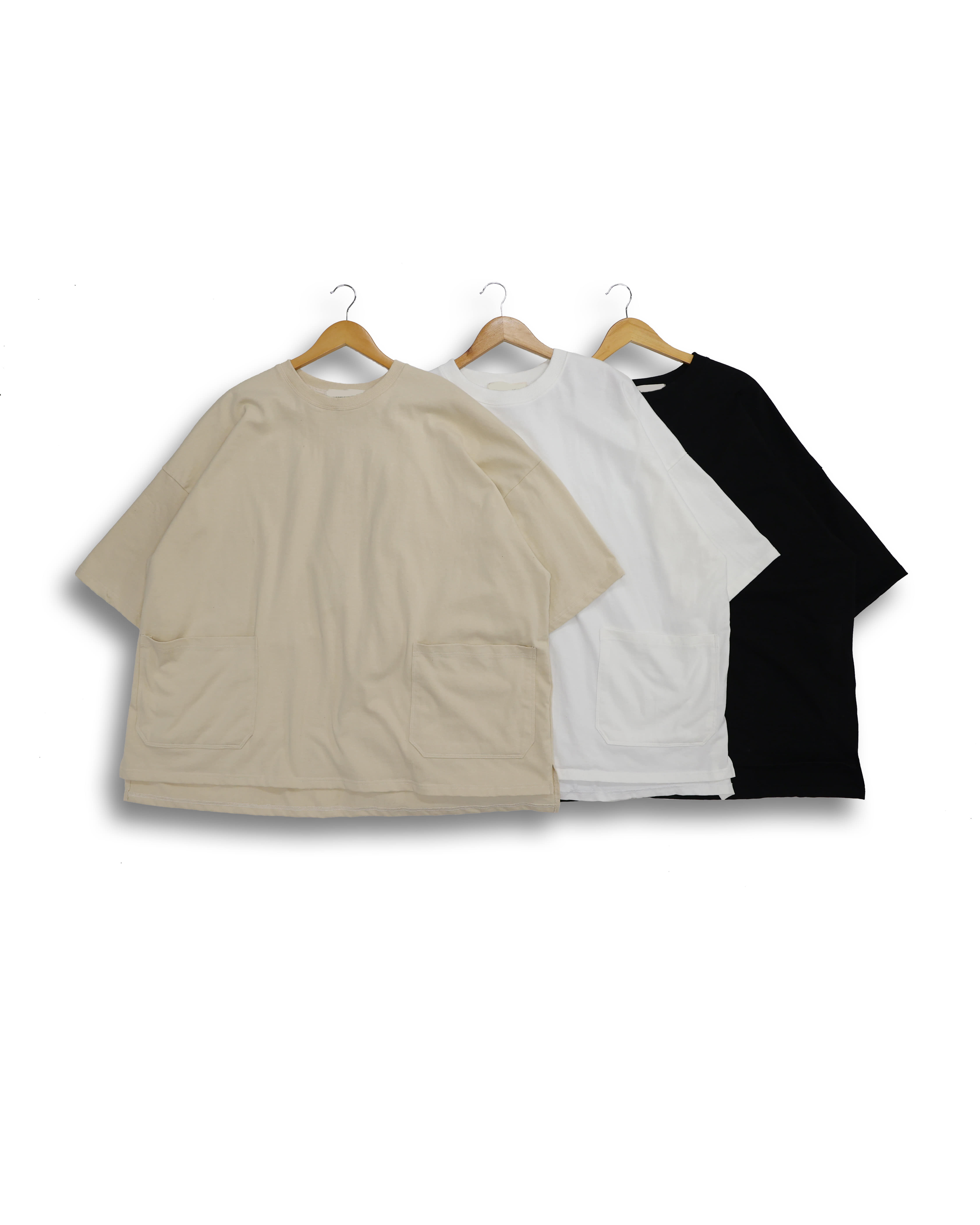 FARM Work Two Pocket T Shirts (Black/Cream/Ivory)