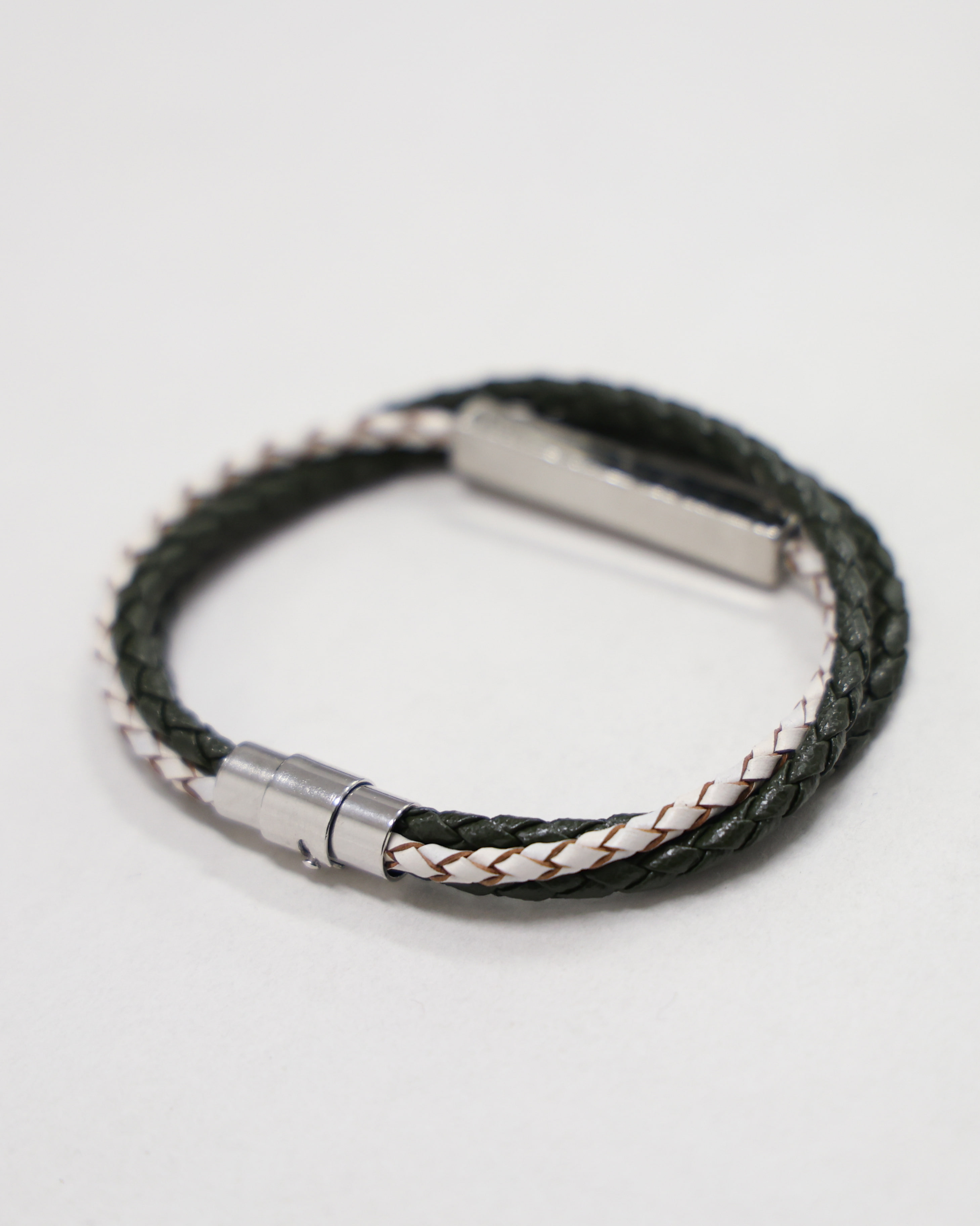 Square Twisted Layered Bracelet (Khaki)