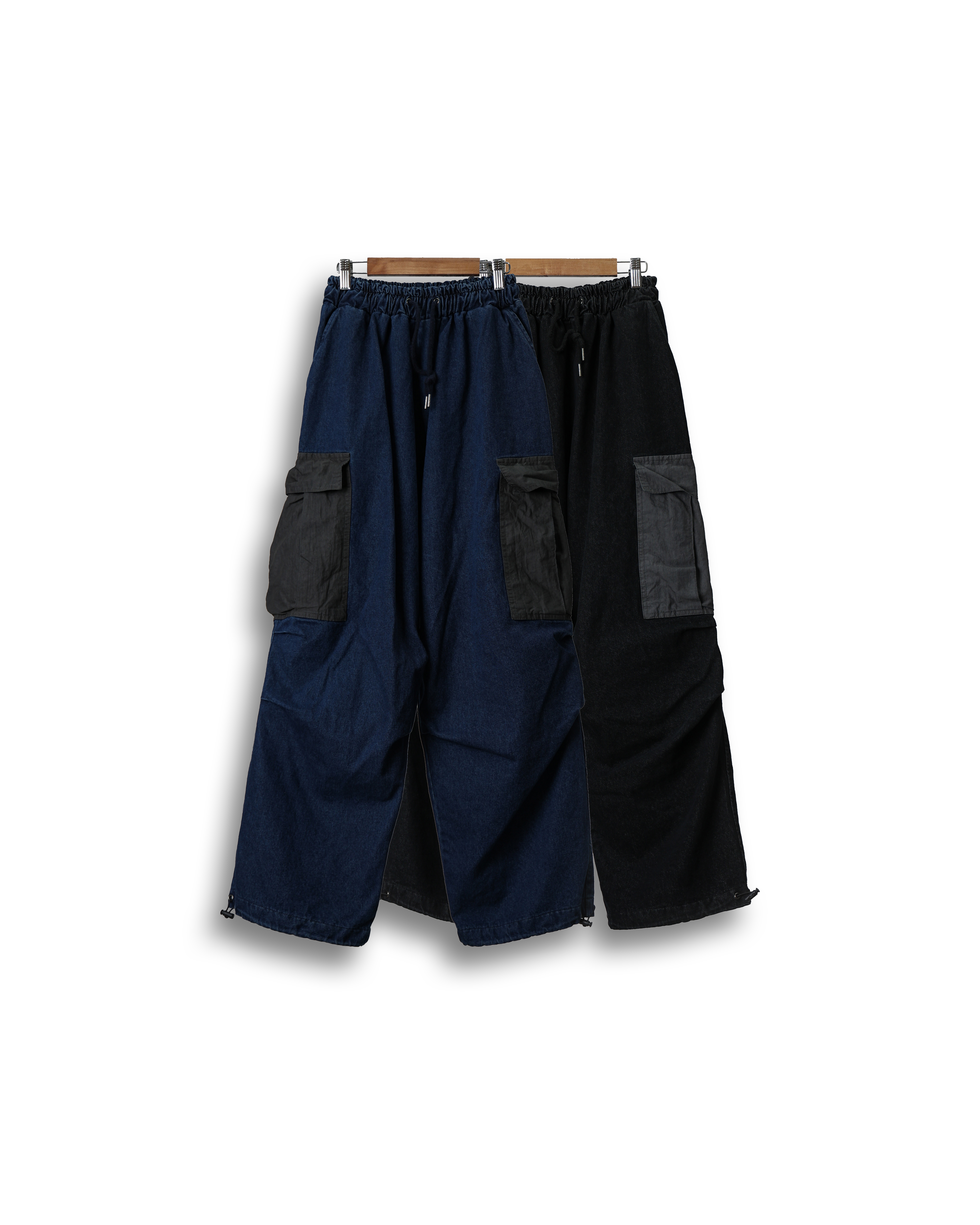 NITTY Bio Colour Pocket Parachute Jean (Black Denim/Blue Denim)