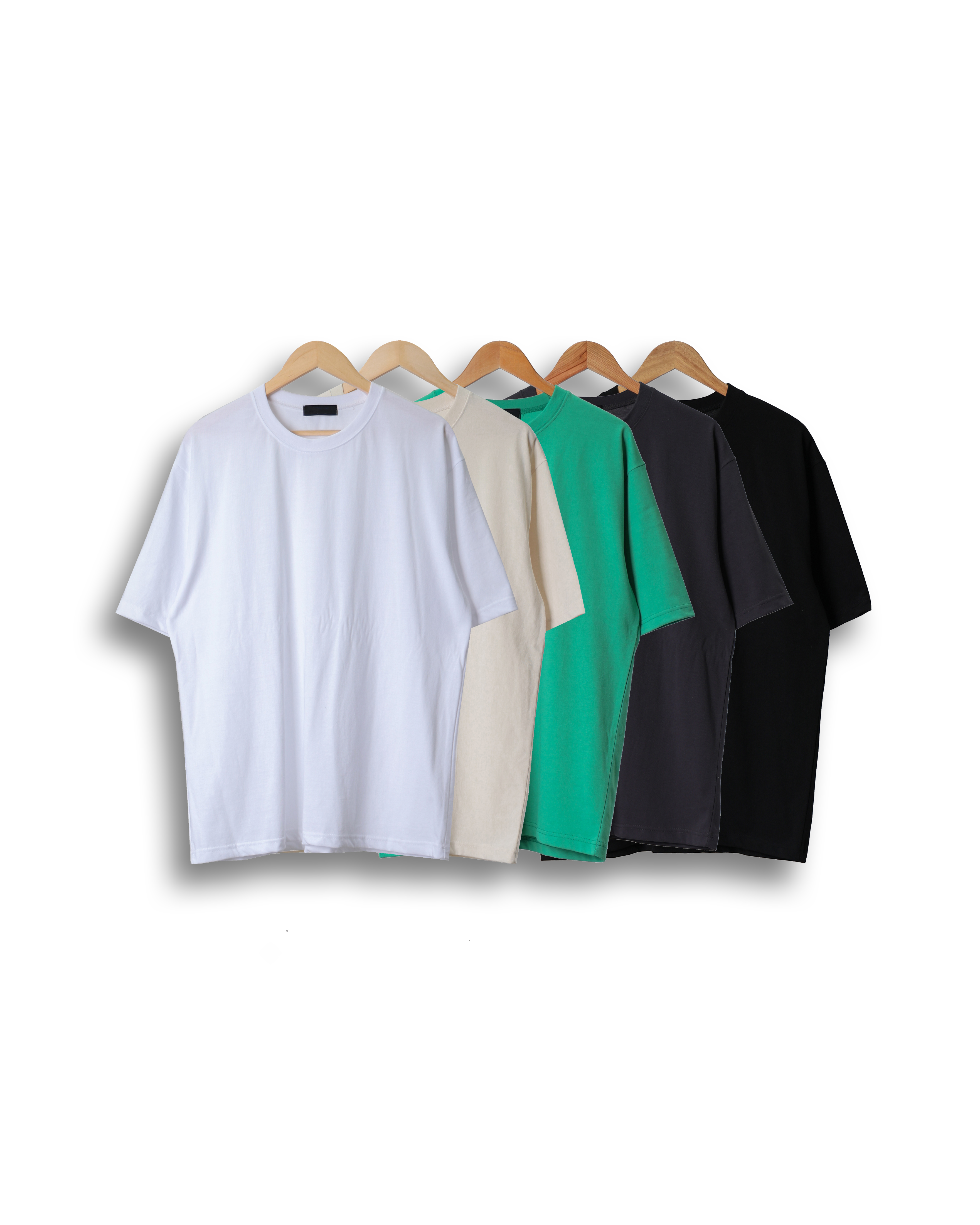 NOTICE Daily Layered Basic T Shirts (Black/Charcoal/Green/Light Beige/White)