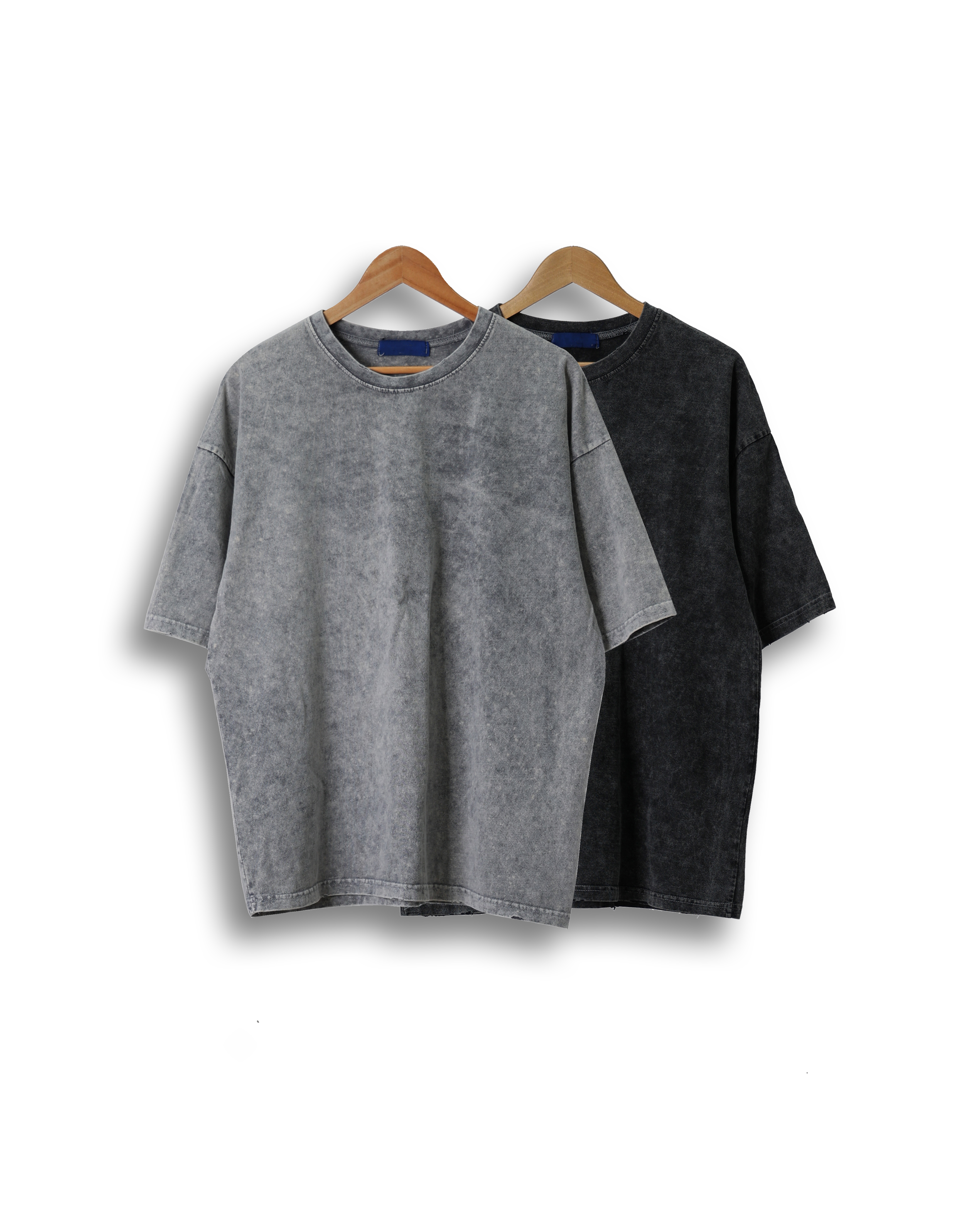 LAN Snow Washed Vintage T Shirts (Black/Gray)