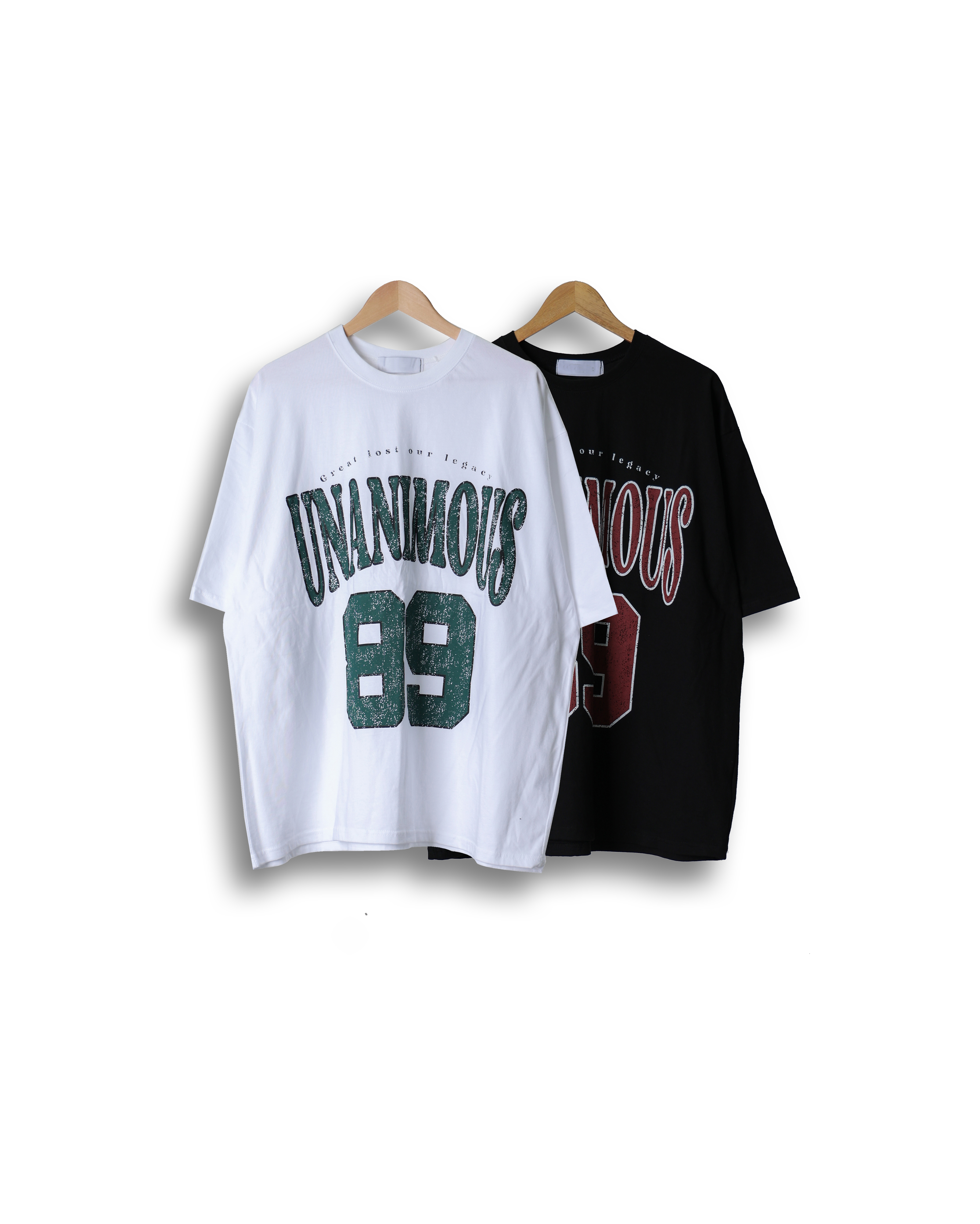 CLAP UNANIMOUS 89 Printed T Shirts (Black/White)