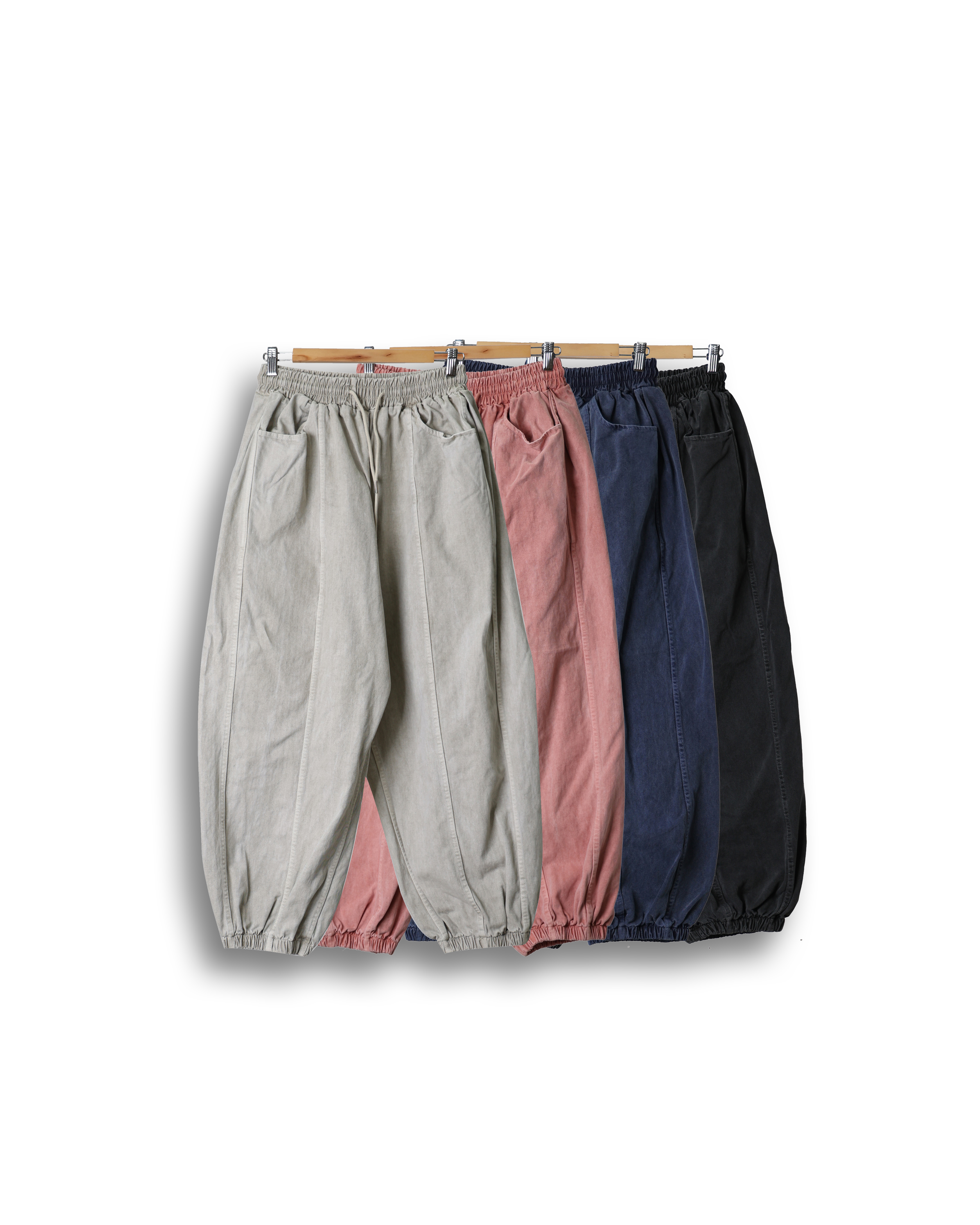 P.CENT Pigments Balloon Jogger Pants (Charcoal/Navy/Beige Gray/Rose Pink)