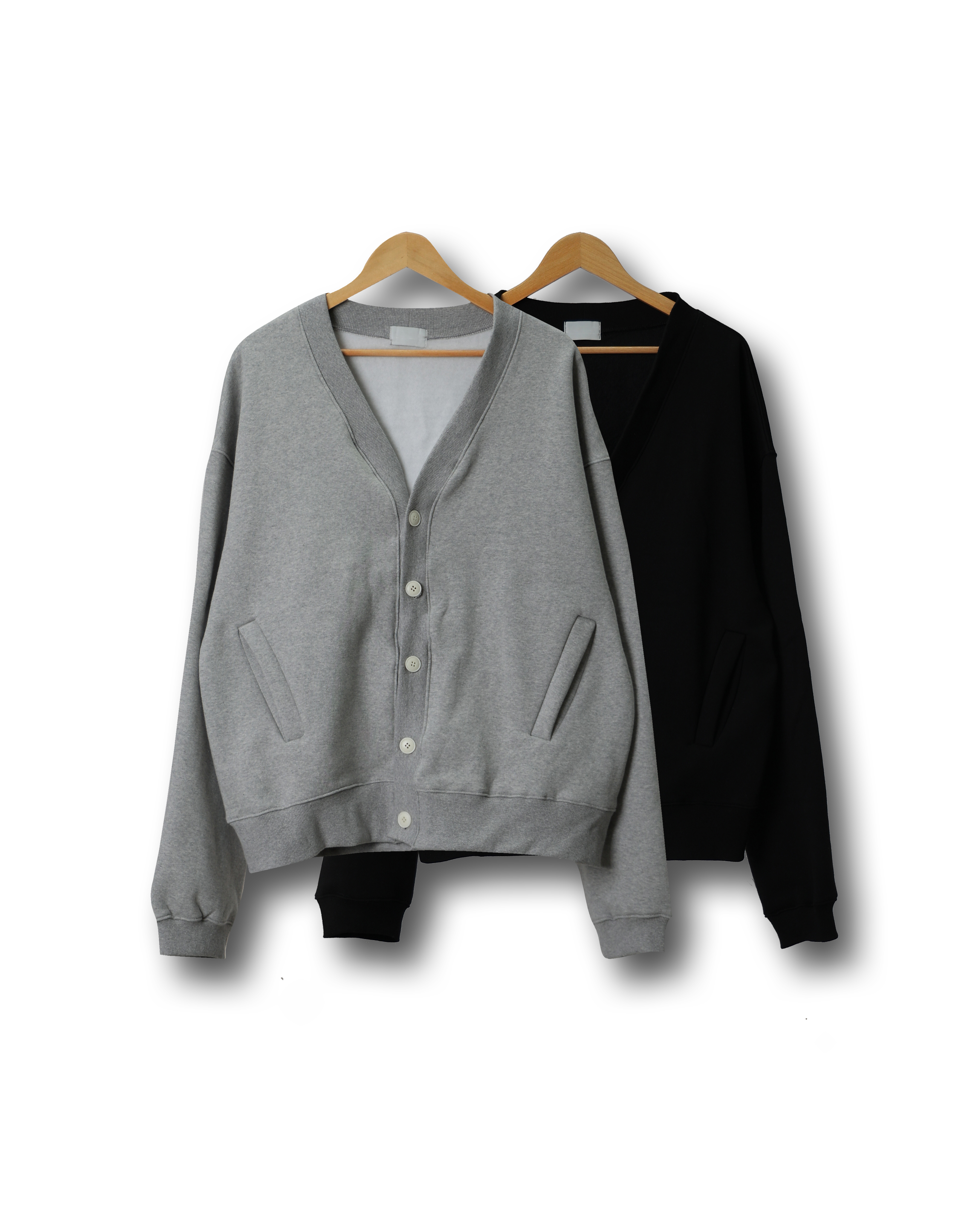 L’FRK Napping Over Sweat Cardigan (Black/Gray)