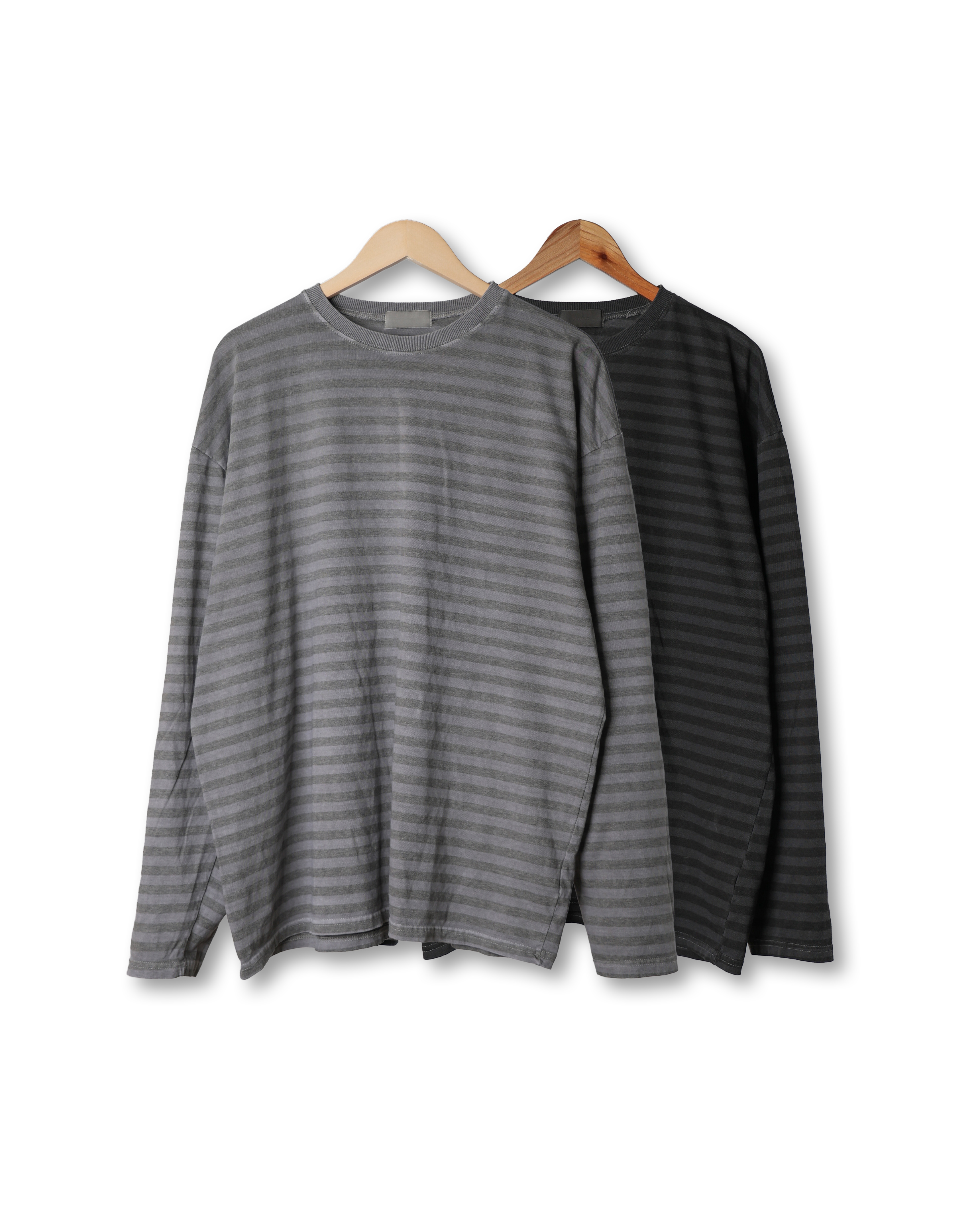 MOS Pigments Stripe Long Sleeve (Charcoal/Gray)