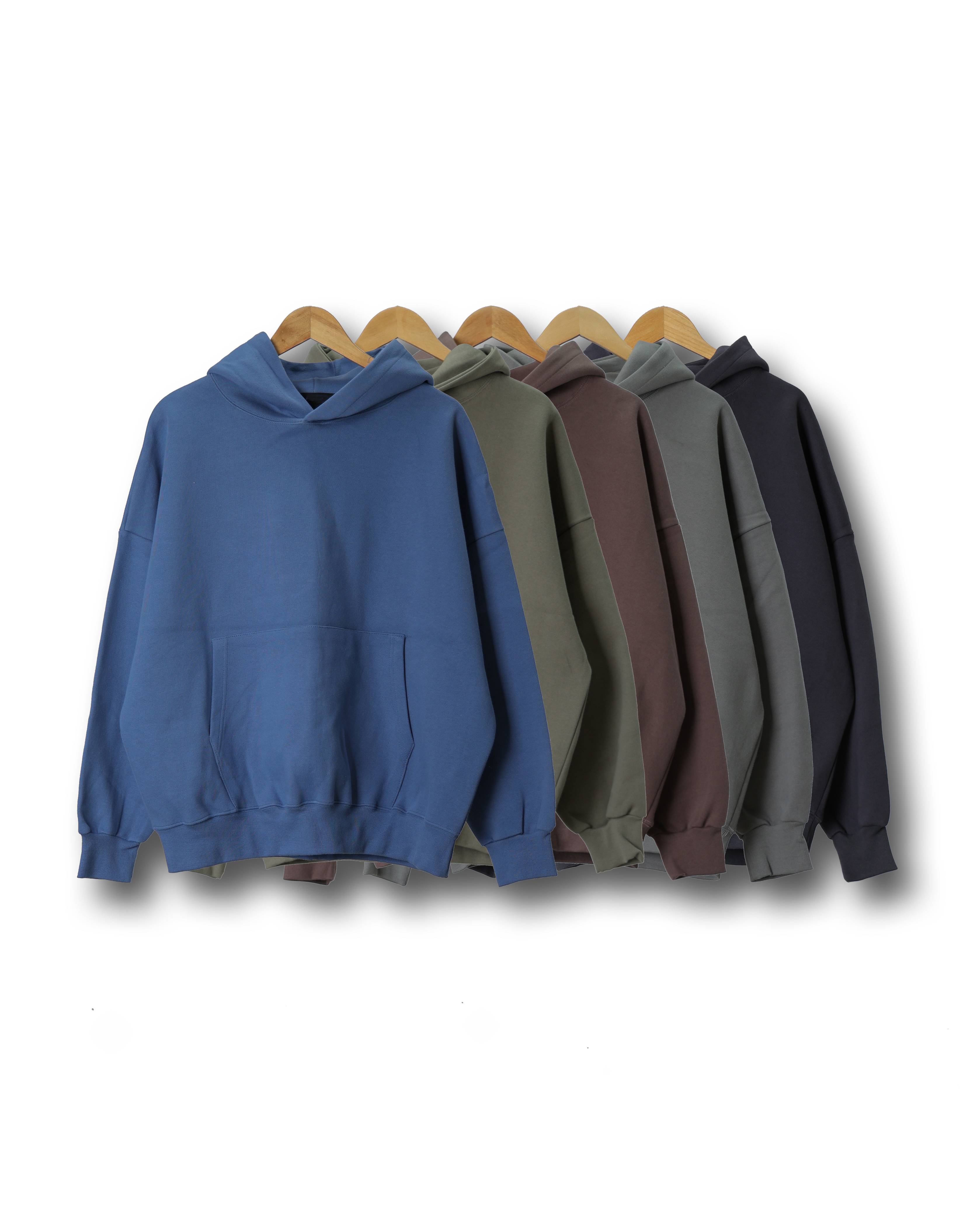 ALWAY Boxfit Daily Easy Sweat Hoodie (Charcoal/Olive/Red Brown/Gray/Blue)