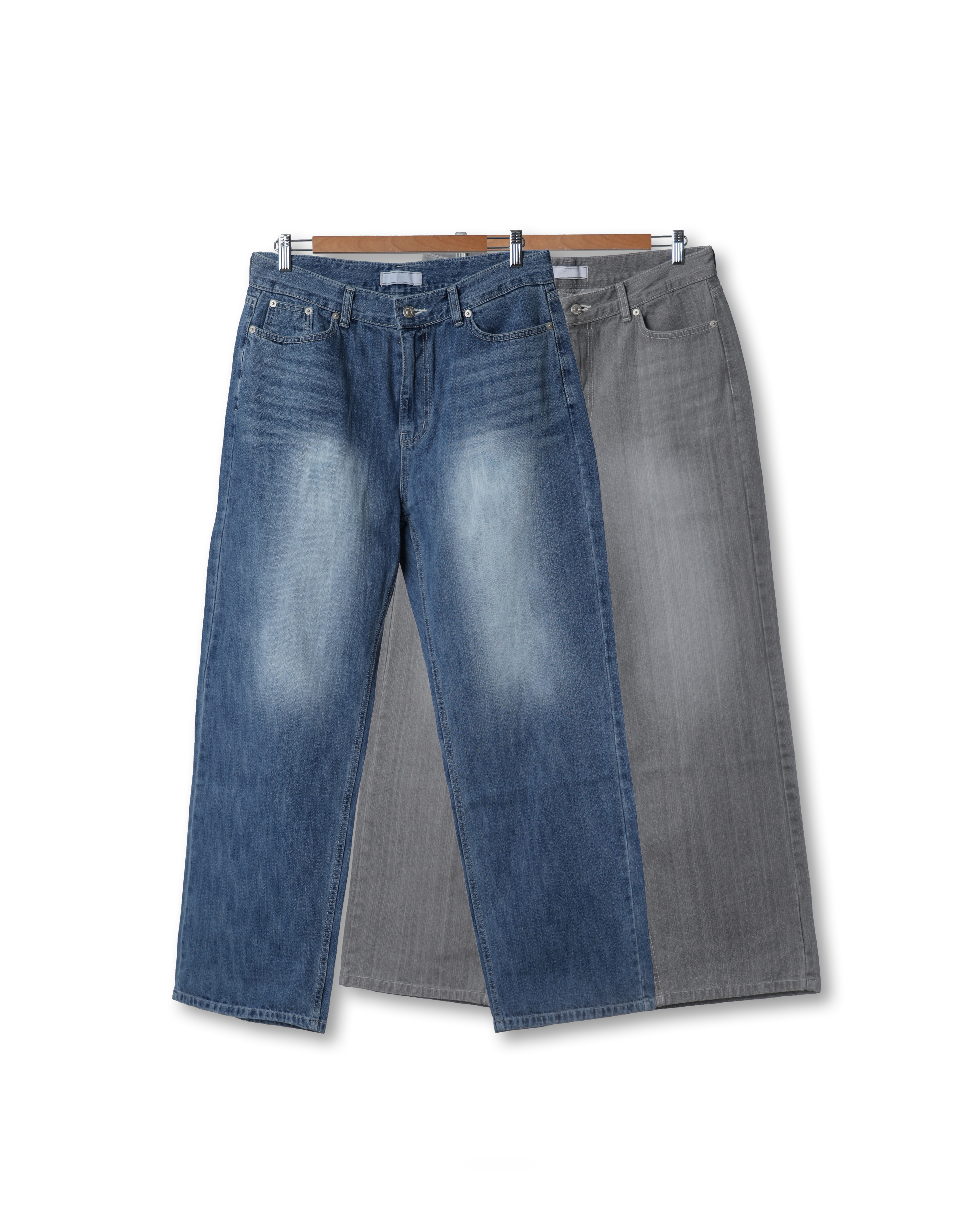 BYSTR 655-6 Recycle Norm Denim Pants (Gray Denim/Middle Denim)