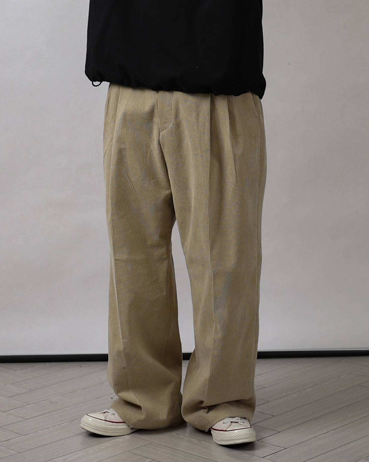 MILON Standard Corduroy Wide Pants (Black/Brown/Beige)