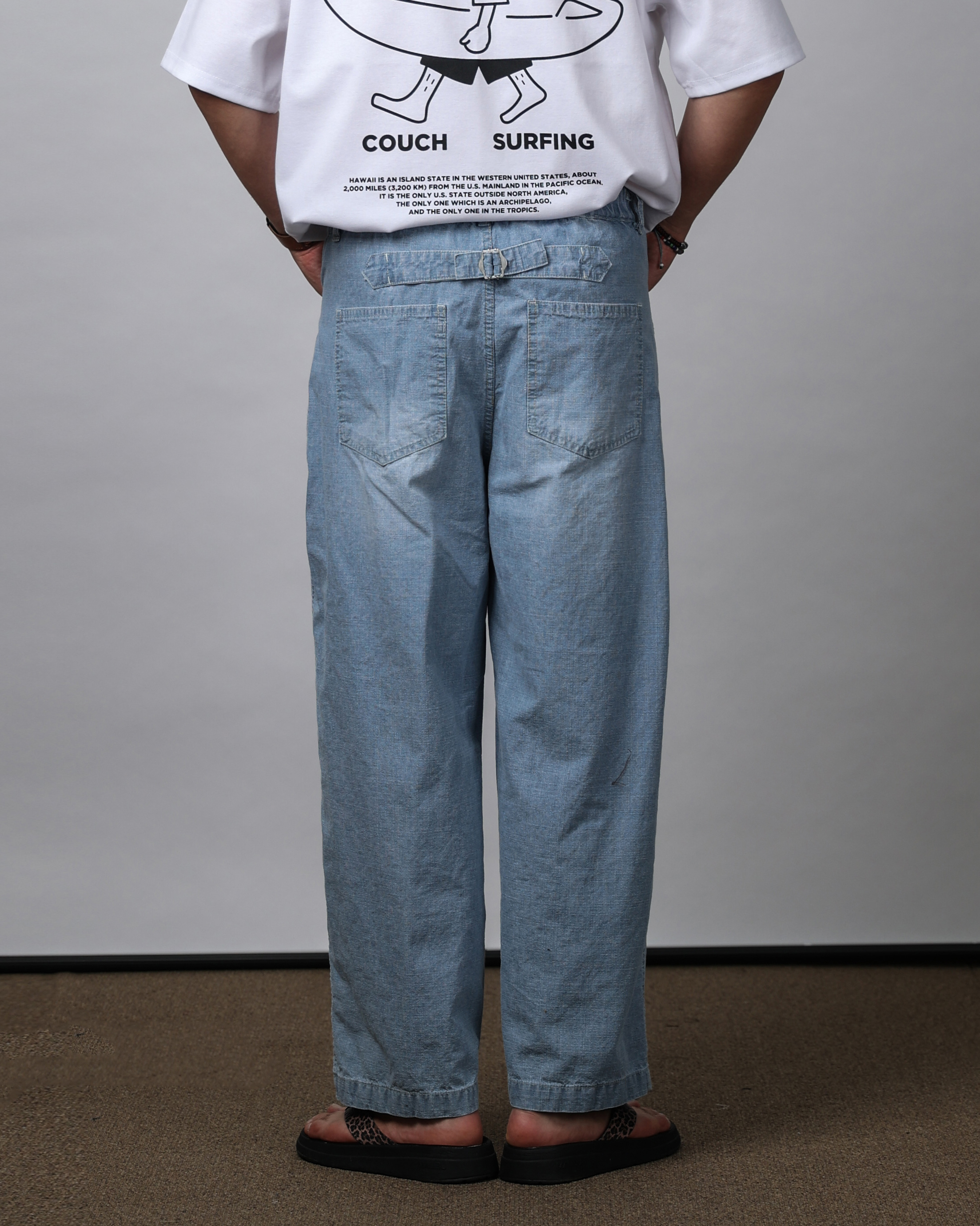 PECTOR M-35 Two Pocket Denim Pants (Middle Denim/Light Denim/Ivory Denim)