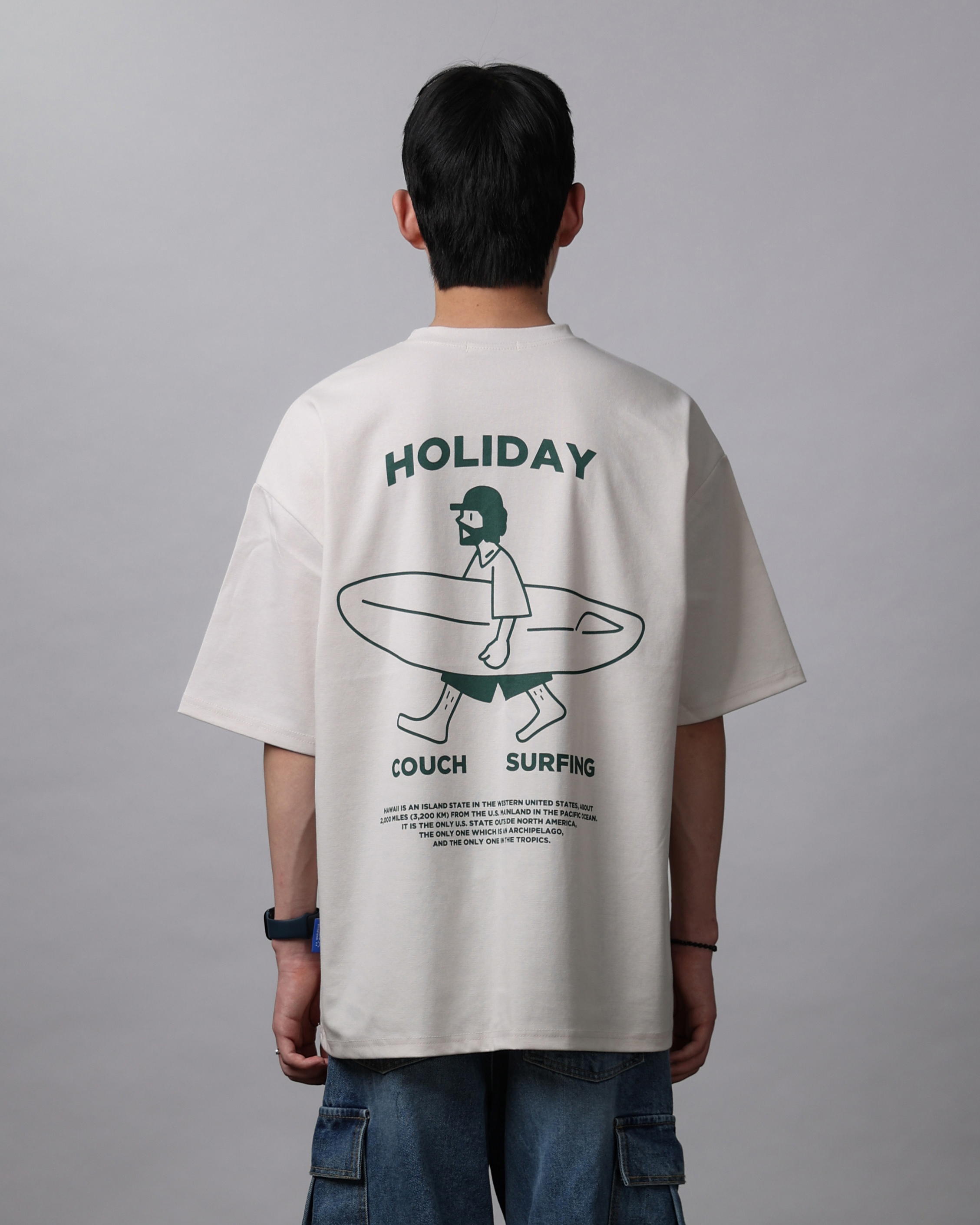 ANOTHR HOLIDAY SURF Summer T Shirts (Black/Cream/White) - 2차 리오더 (5/23 배송예정)