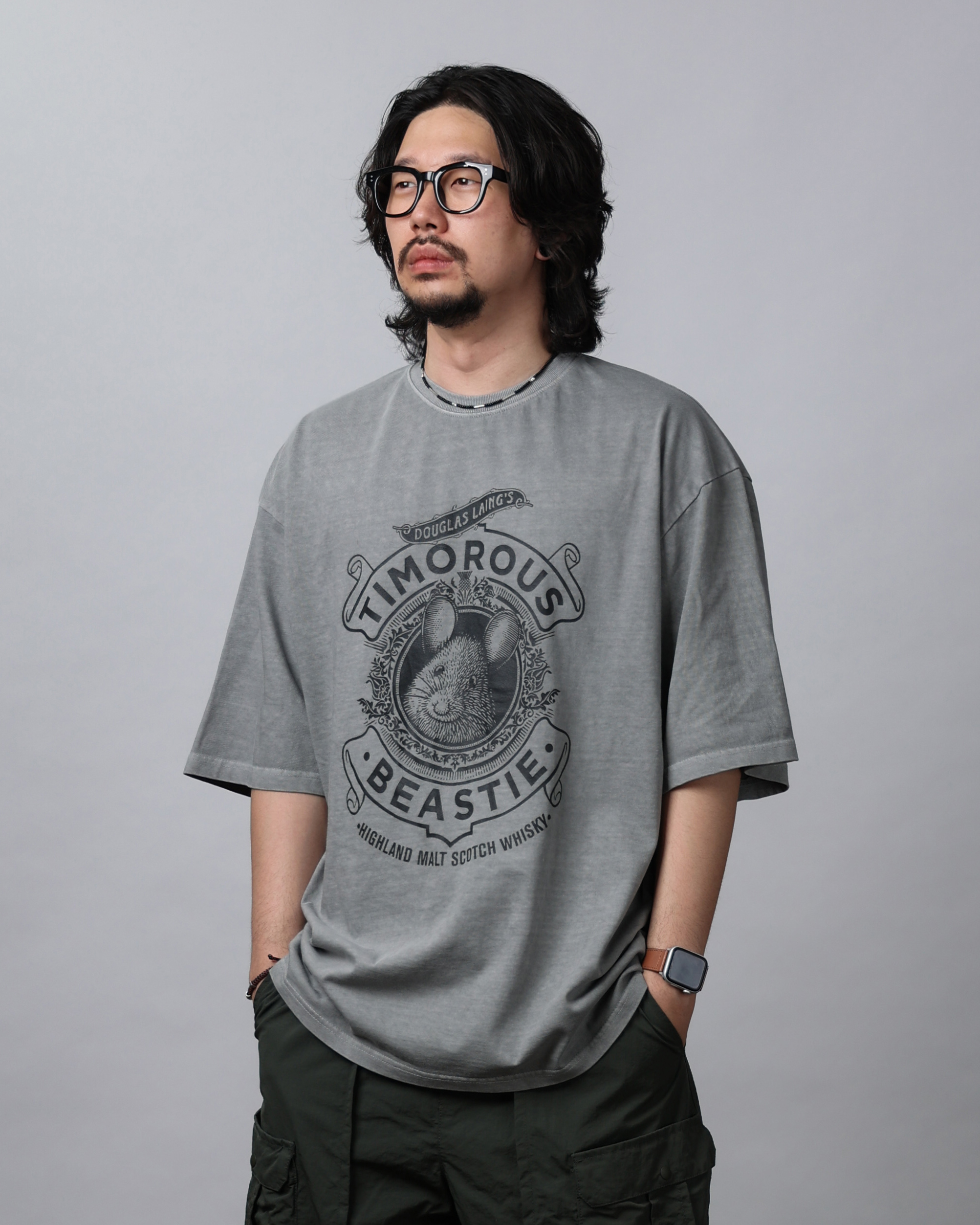 PRCNT TIMOROUS Pigments Over T Shirts (Charcoal/gray/Oat Beige) - 3차 리오더 (5/24 배송예정)