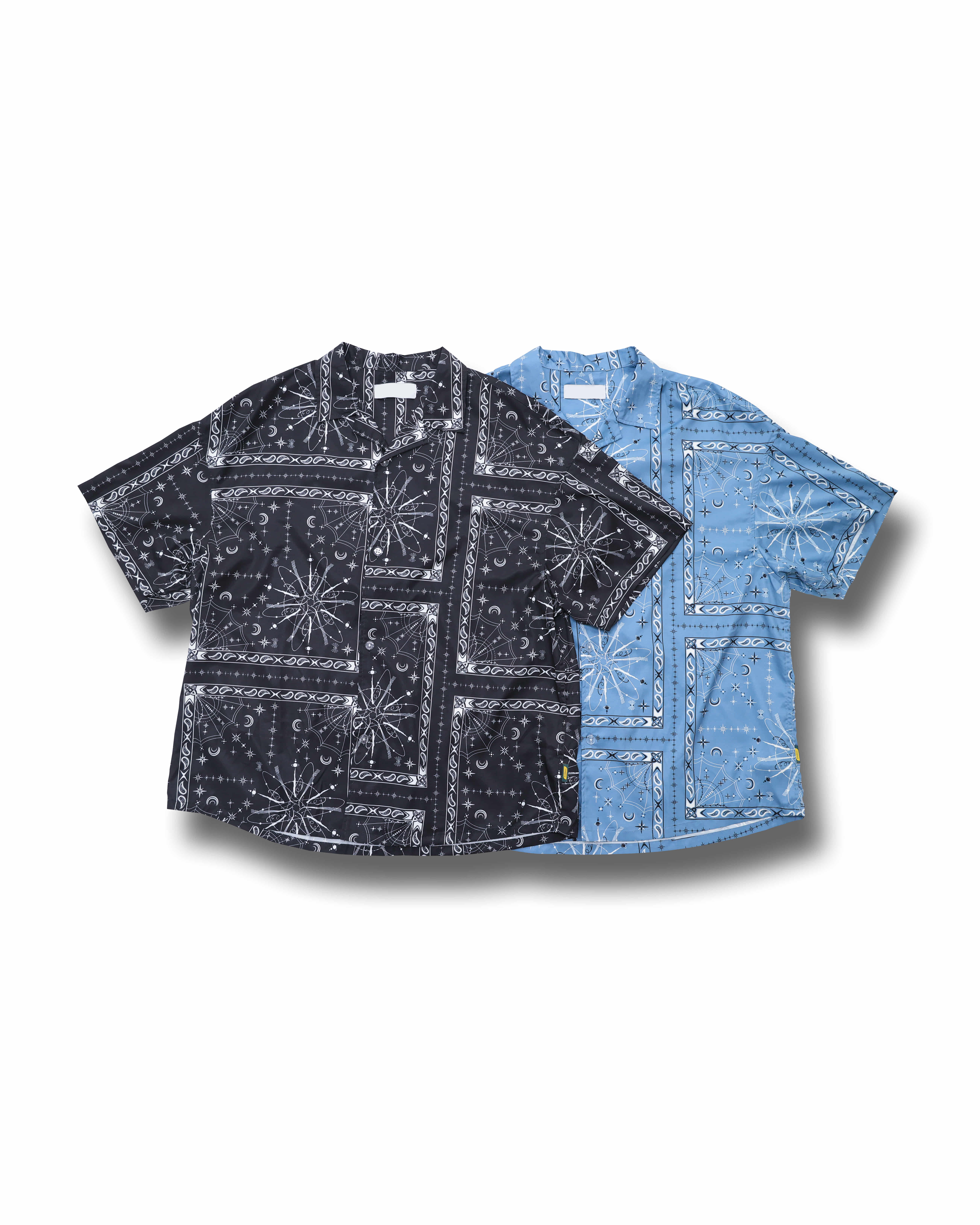 PR Flow Paisley Over Shirts (Black/Blue)