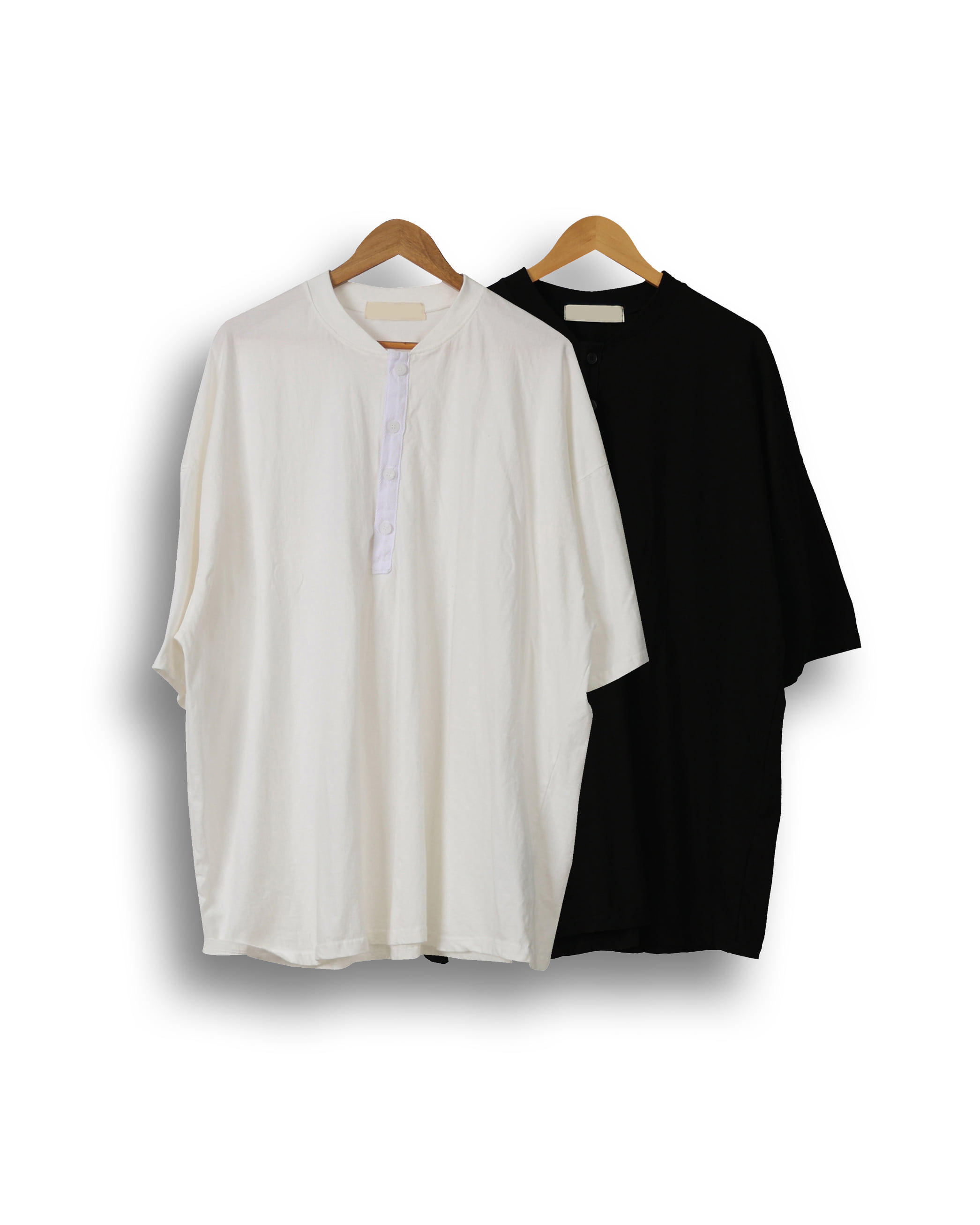 MARS Maxi Oversized Herny T Shirts (Black/Ivory) - 8차 리오더 (5/14 배송예정)