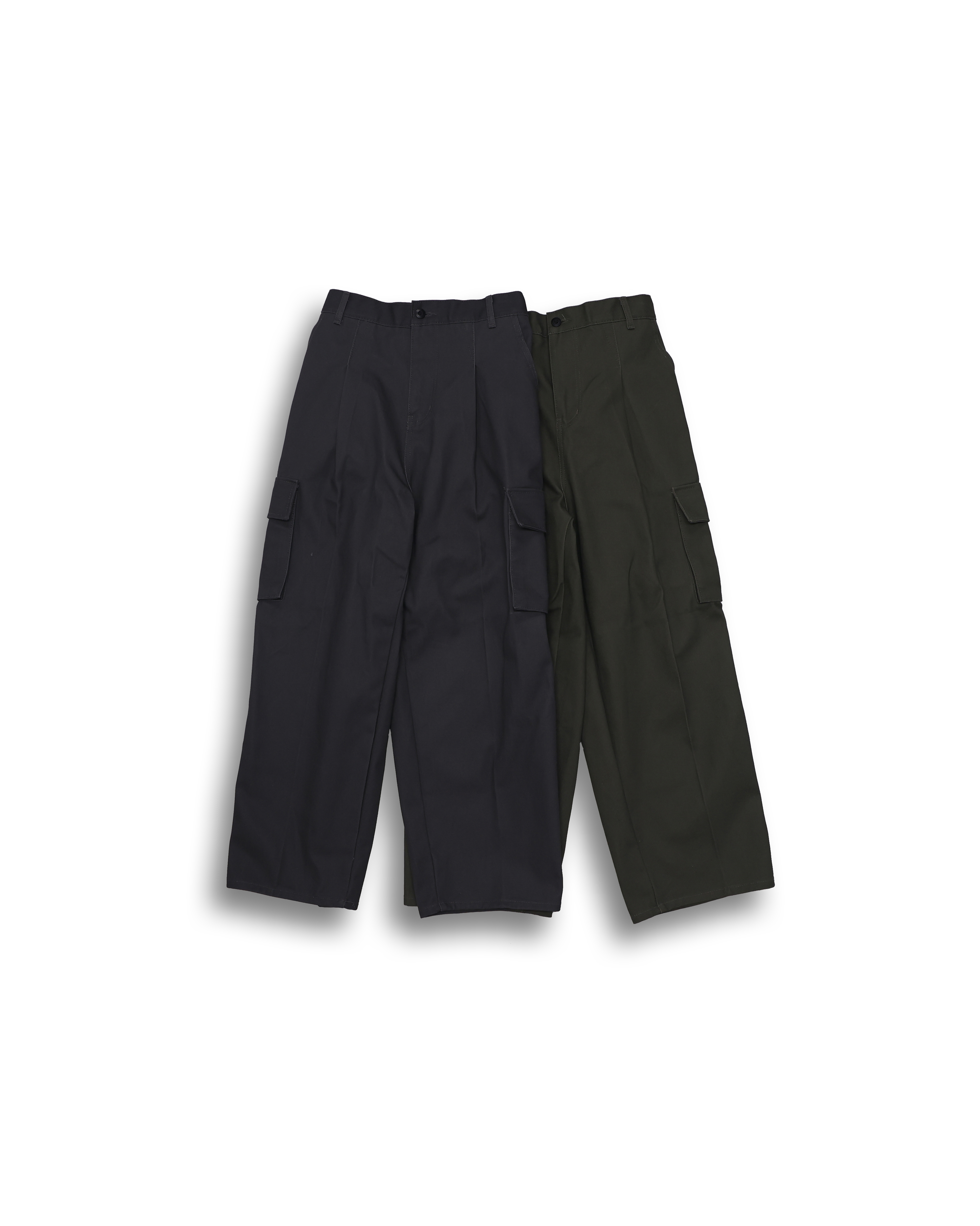 WOT Heavy Cotton Work Cargo Pants (Charcoal/Olive)
