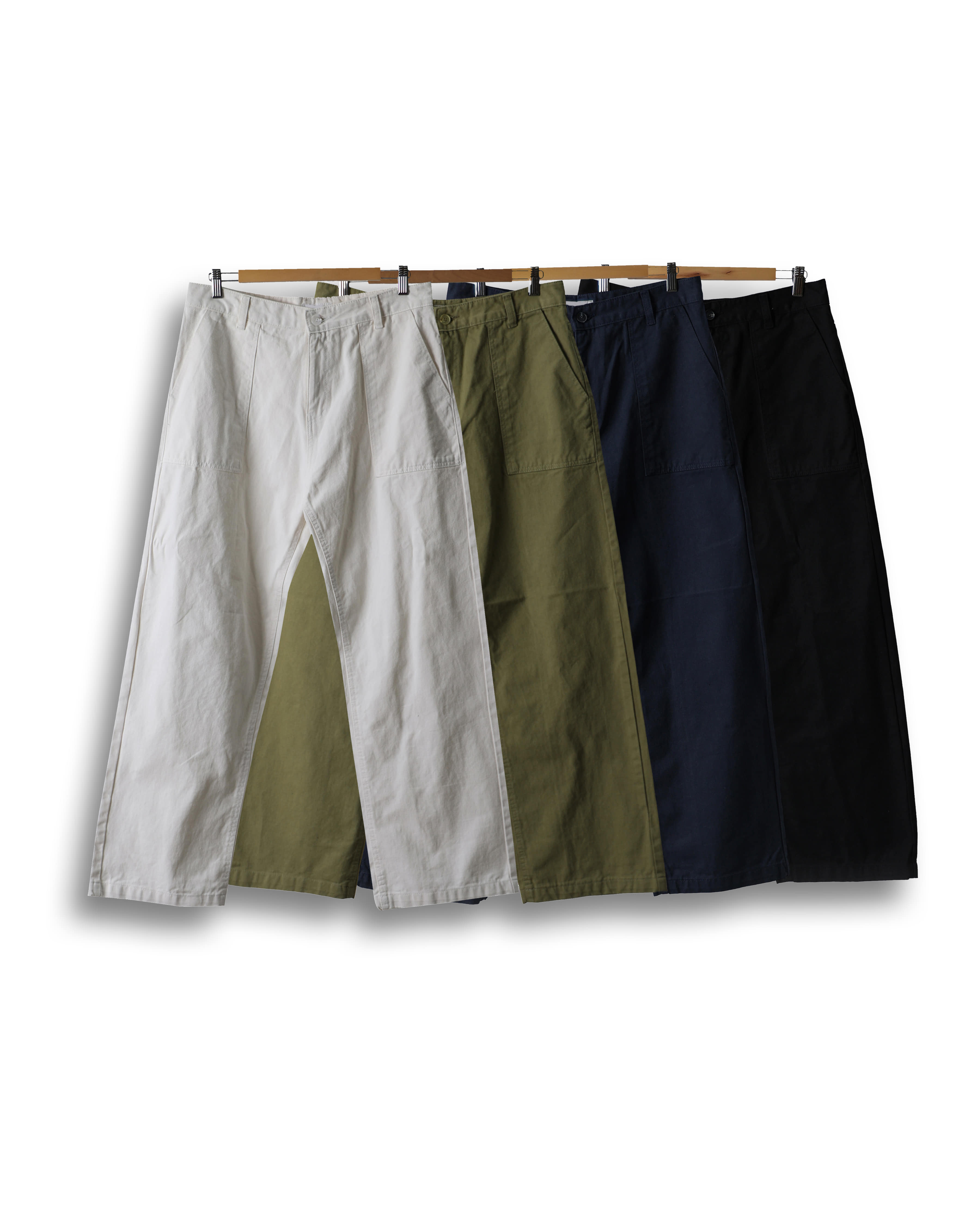 MAD Origin Fatigue Straight Pants (Black/Navy/Olive/White)
