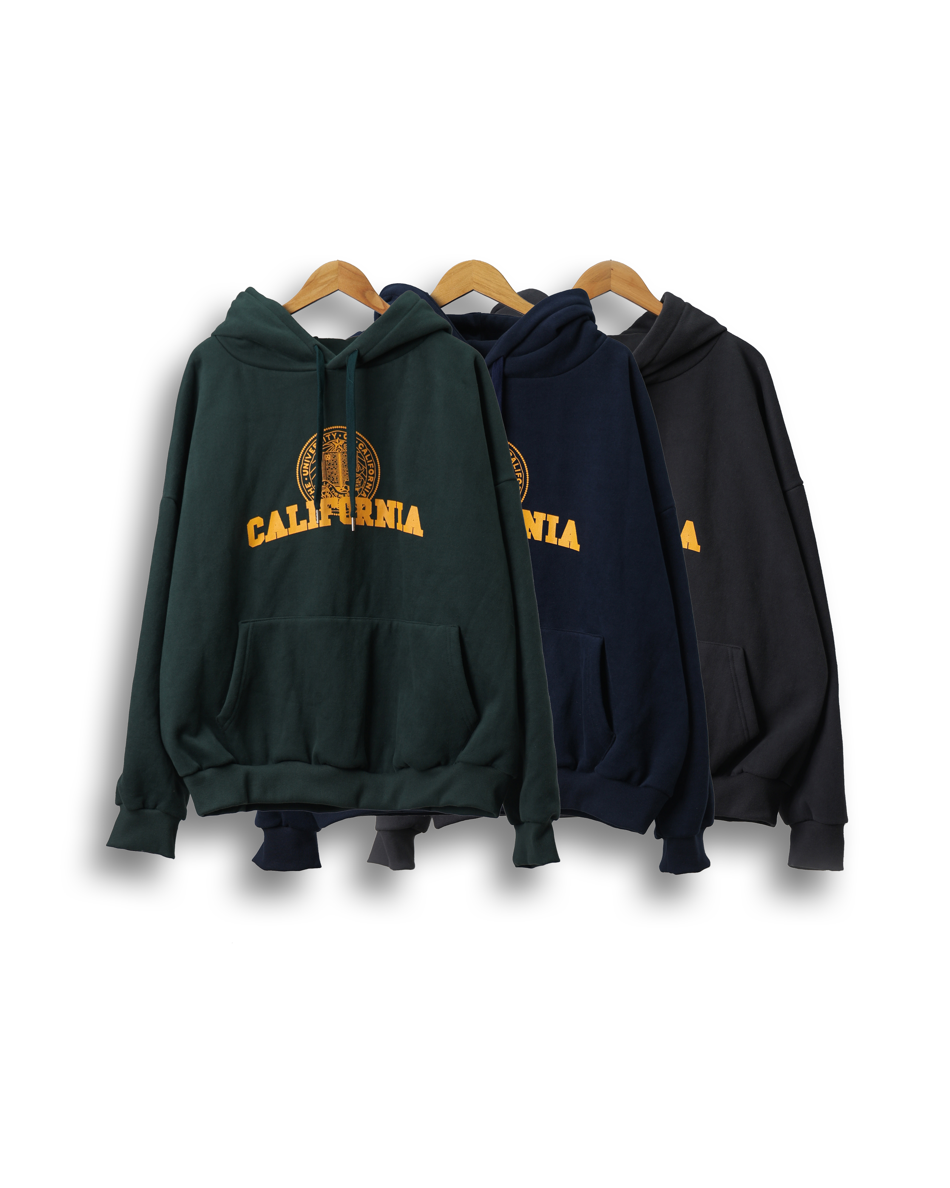TAKTRE CALIFORNIA Oversized Icon Hoodie (Charcoal/Navy/Green)