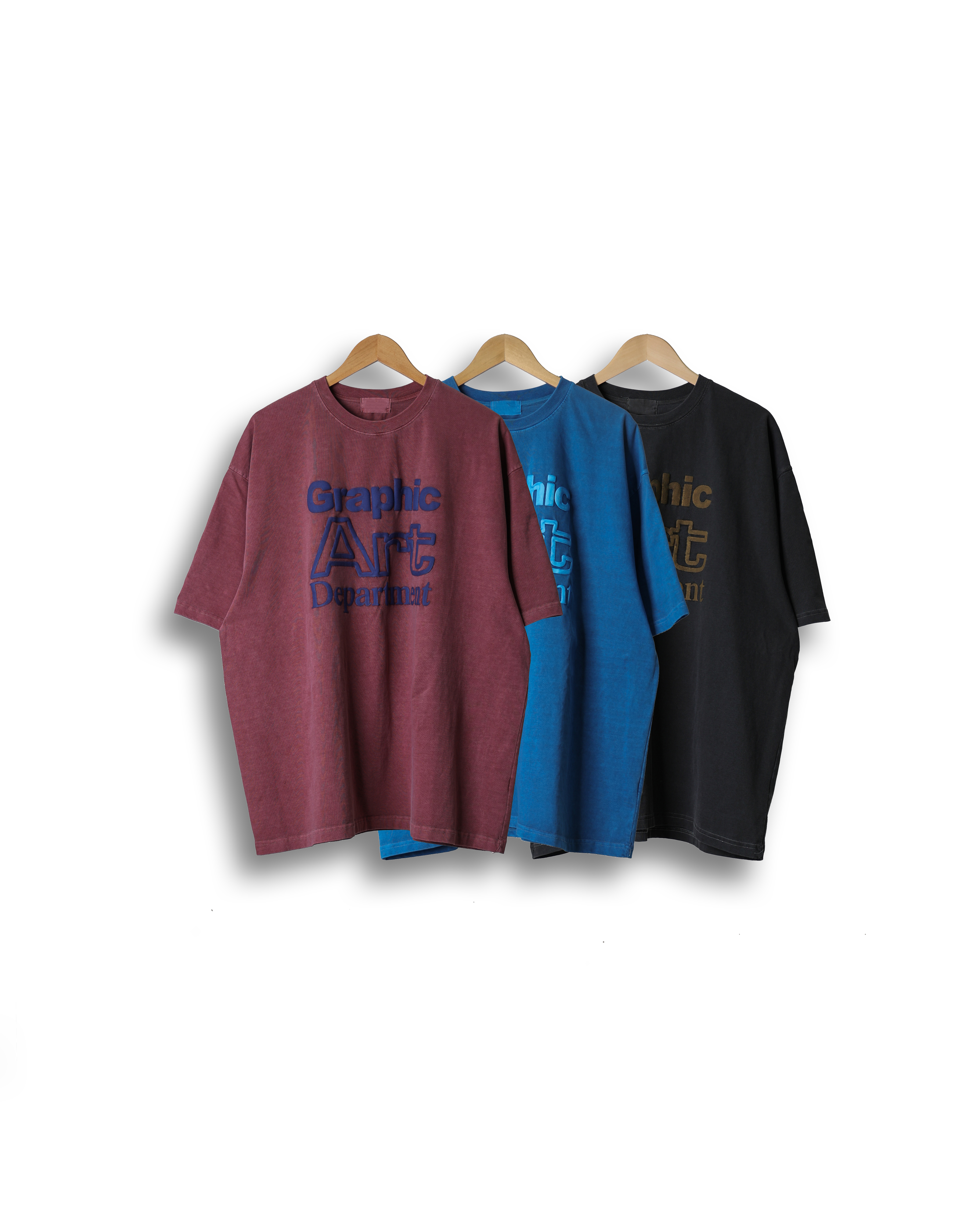NOOR GRAPHIC Volume Printed T Shirts (Charcoal/Blue/Burgundy)