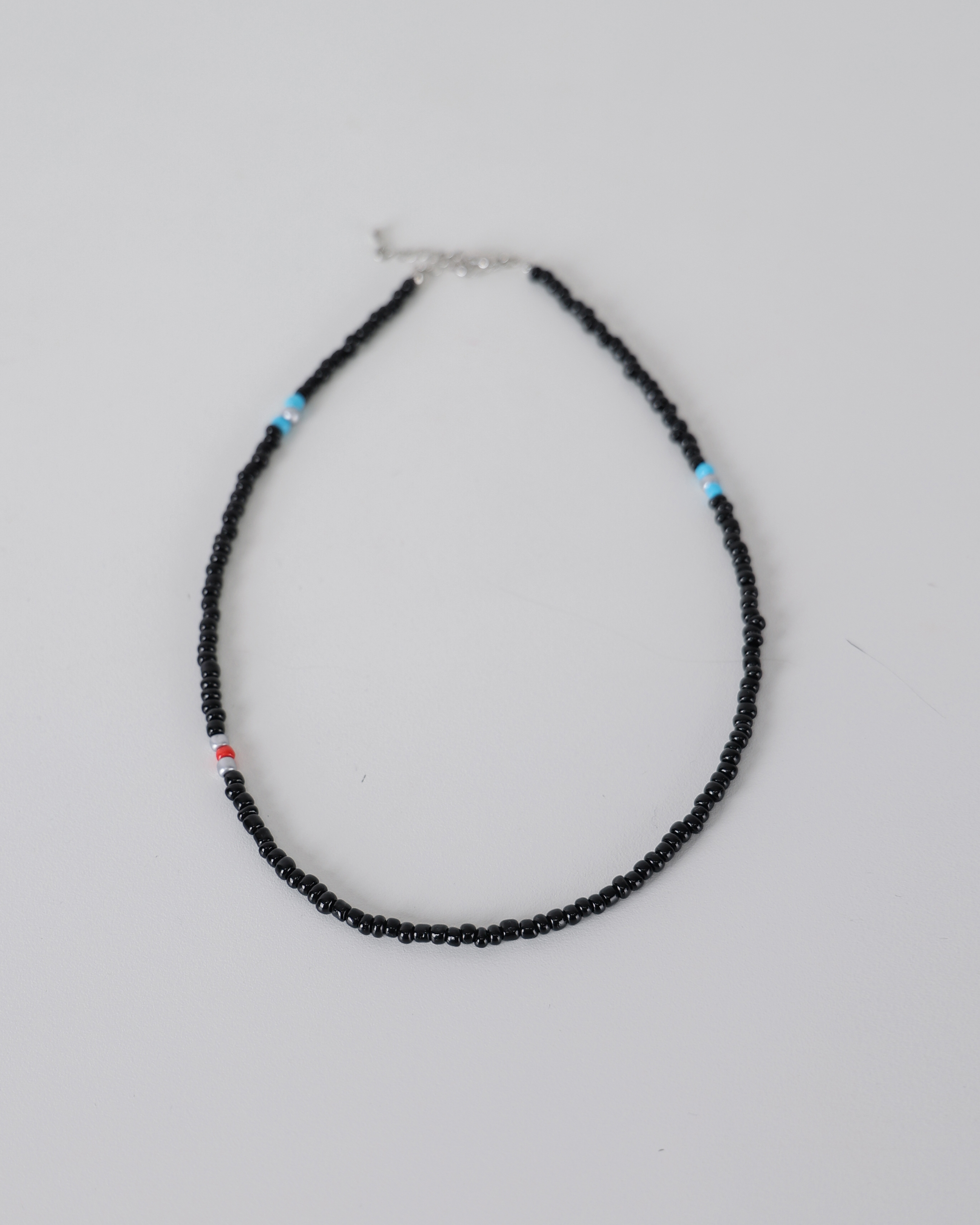 VIDID Two Tone Beads Short Necklace (Black)