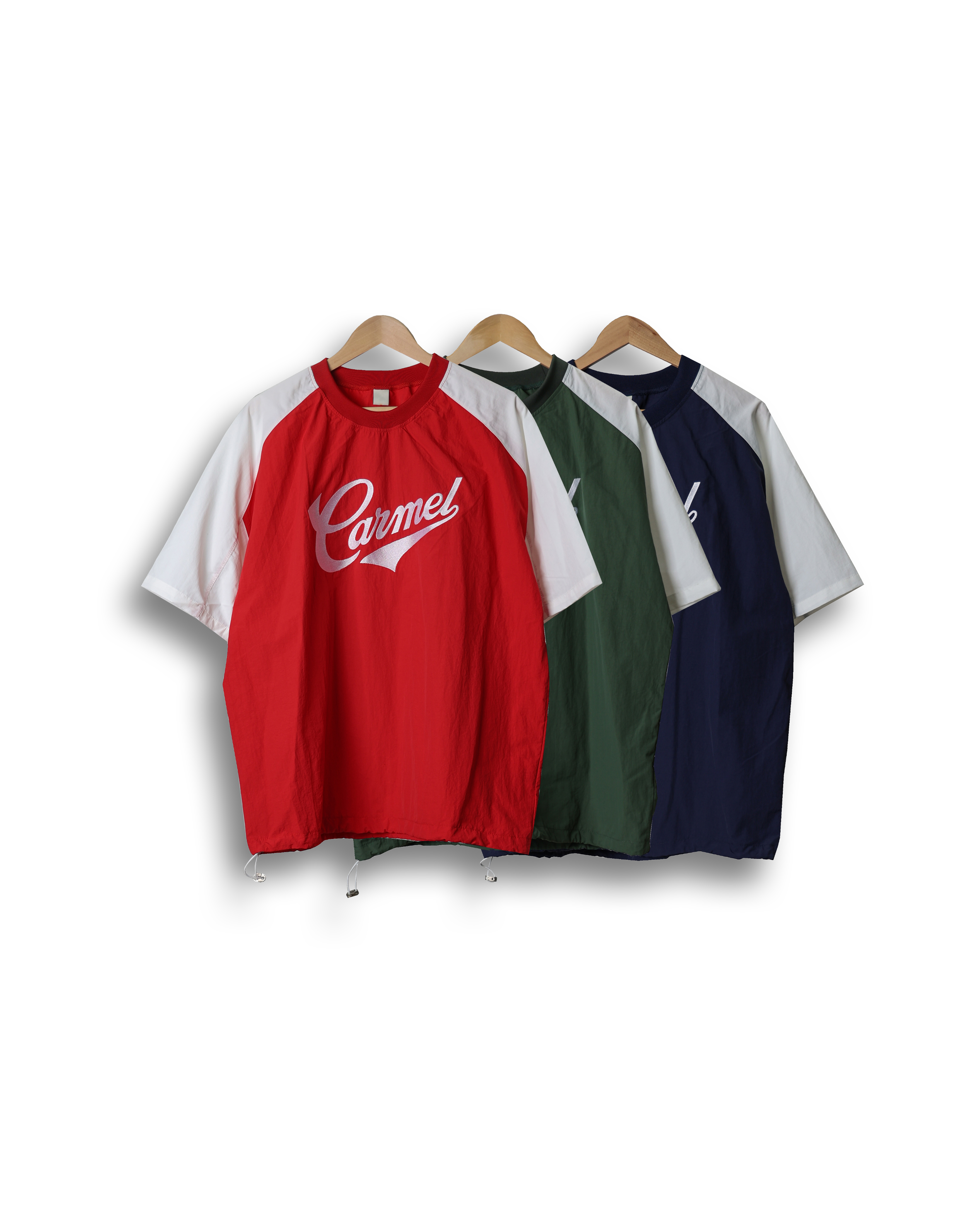 RAM CARMEL Colouring Nylon T Shirts (Navy/Green/Red)