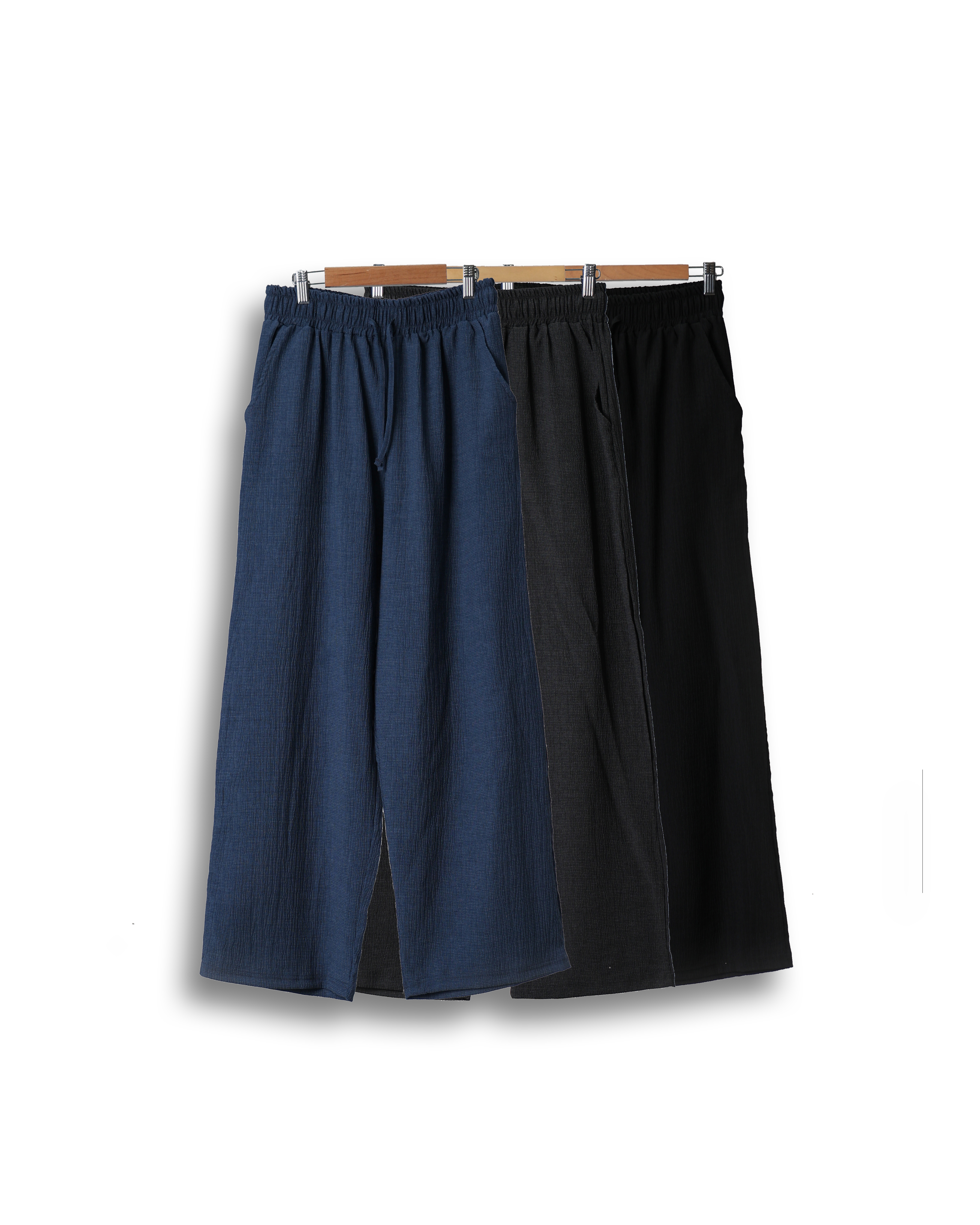 RAM Miracle Loose Pleats Pants (Black/Charcoal/Navy)