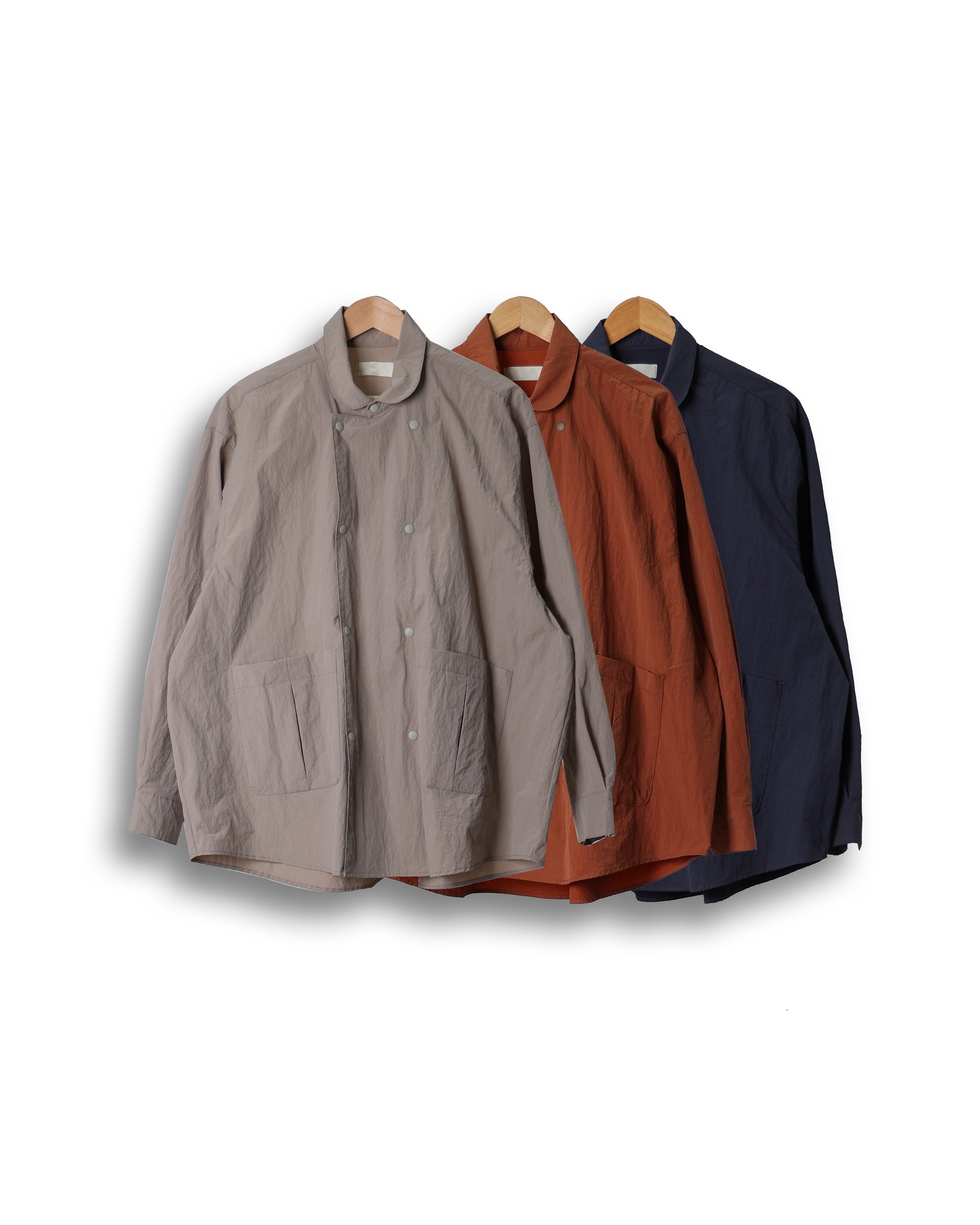 LIBERT Shawl Collar Double Shirts Jacket (Navy/Brick/Beige)