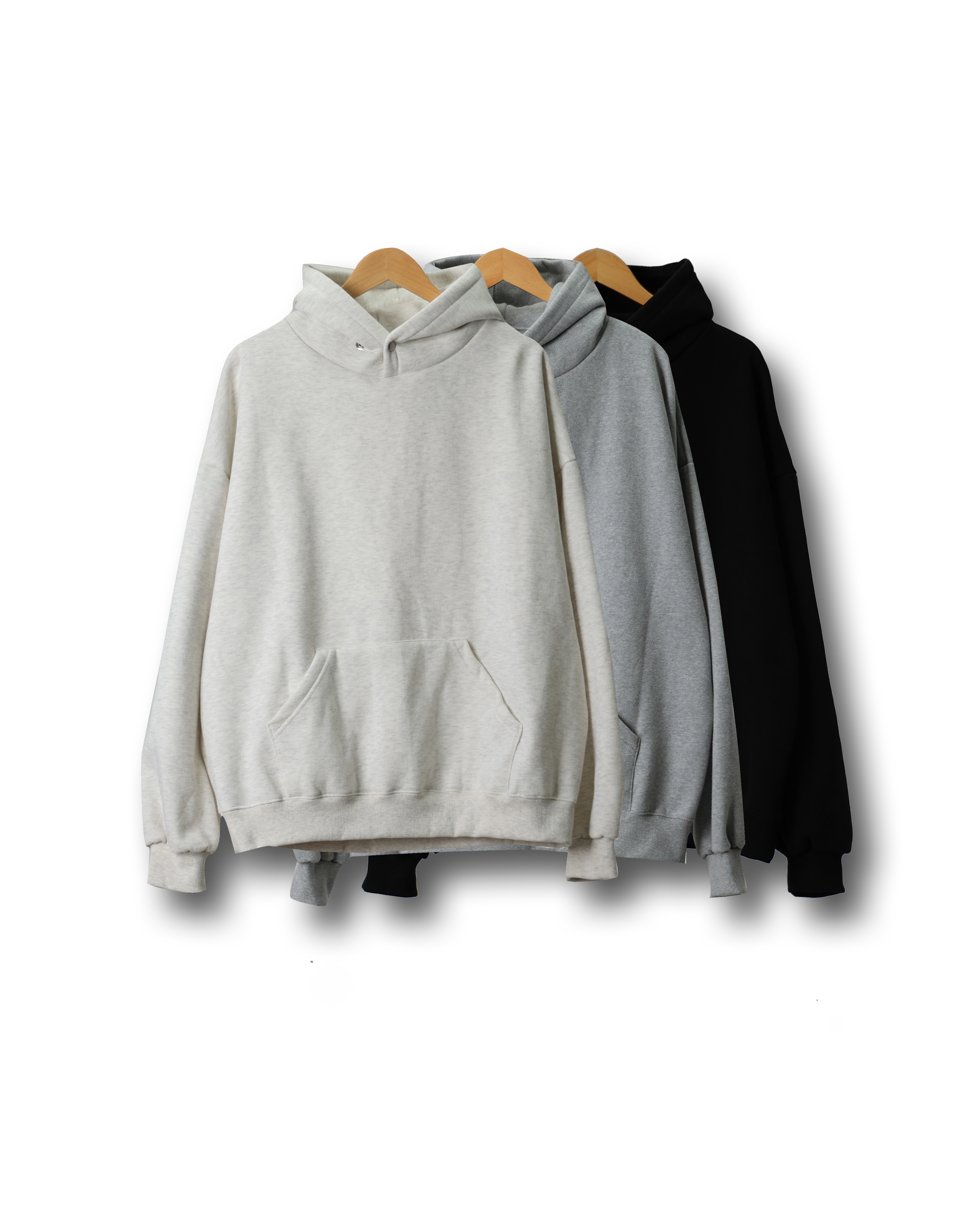 COITZ Double Napping Snap Hoodie (Black/Gray/Oatmeal)