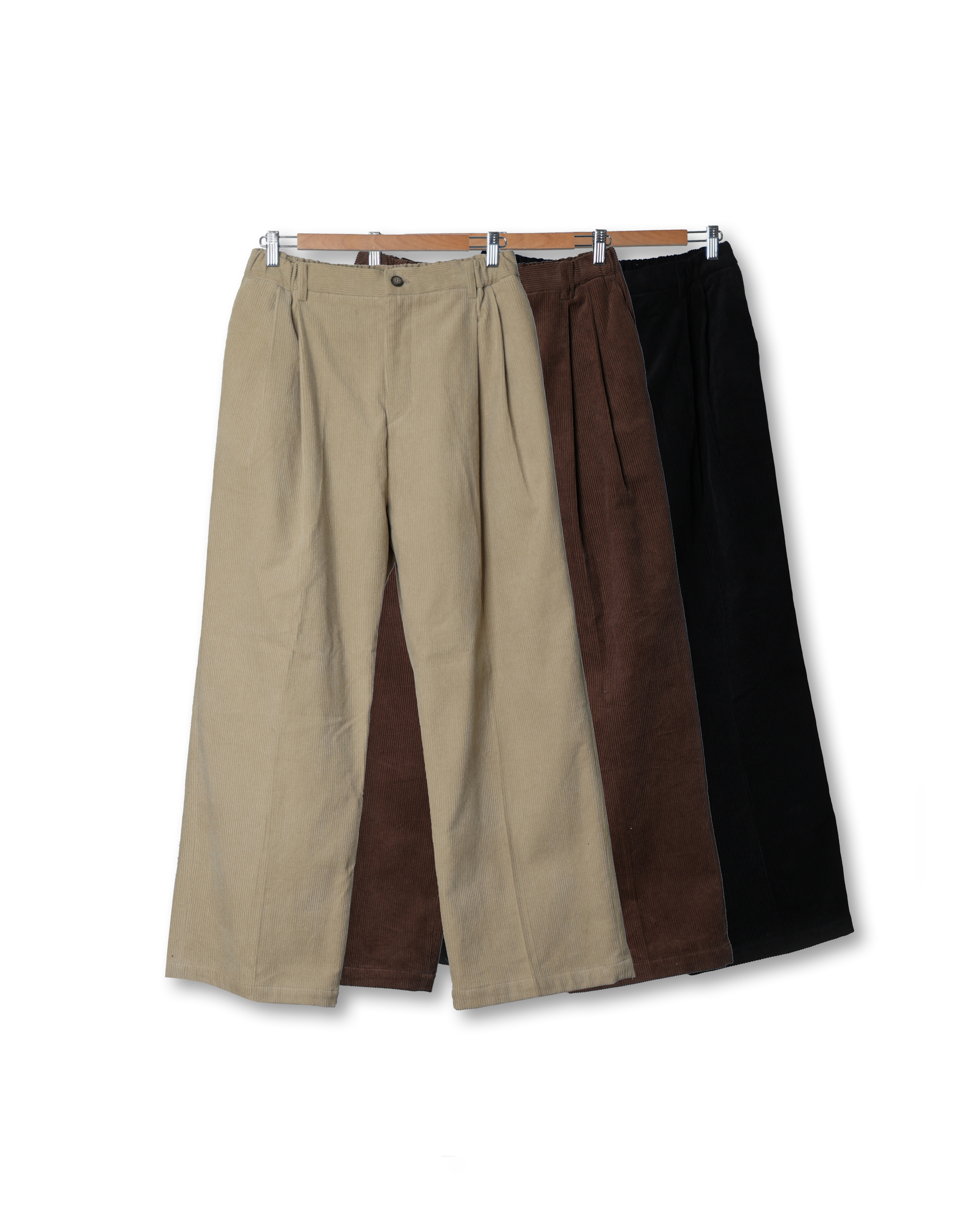 MILLIN Daily City Wide Corduroy Pants (Black/Brown/Beige)