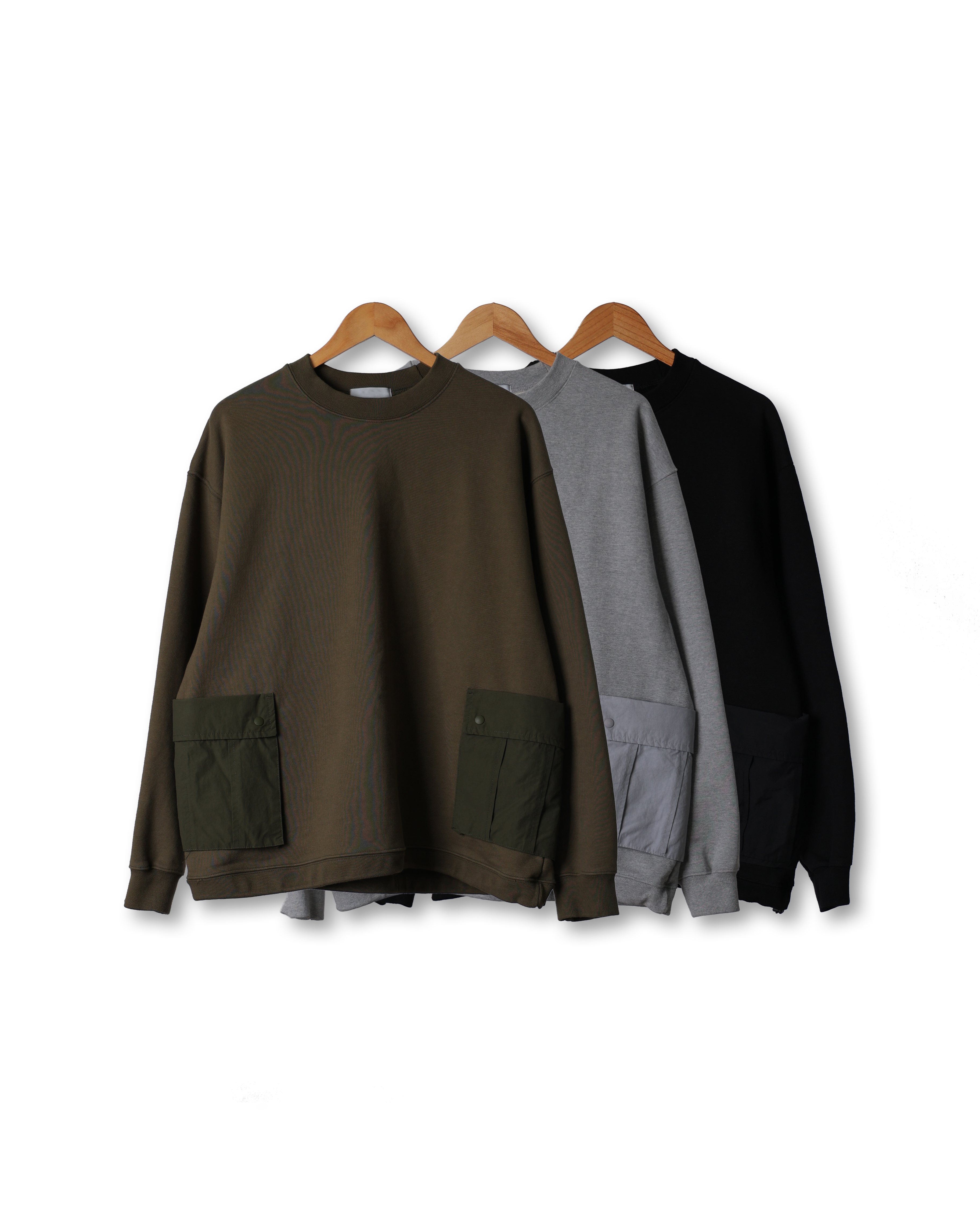 SPECT Double Pocket Hard Sweat Shirts (Black/Gray/Olive)