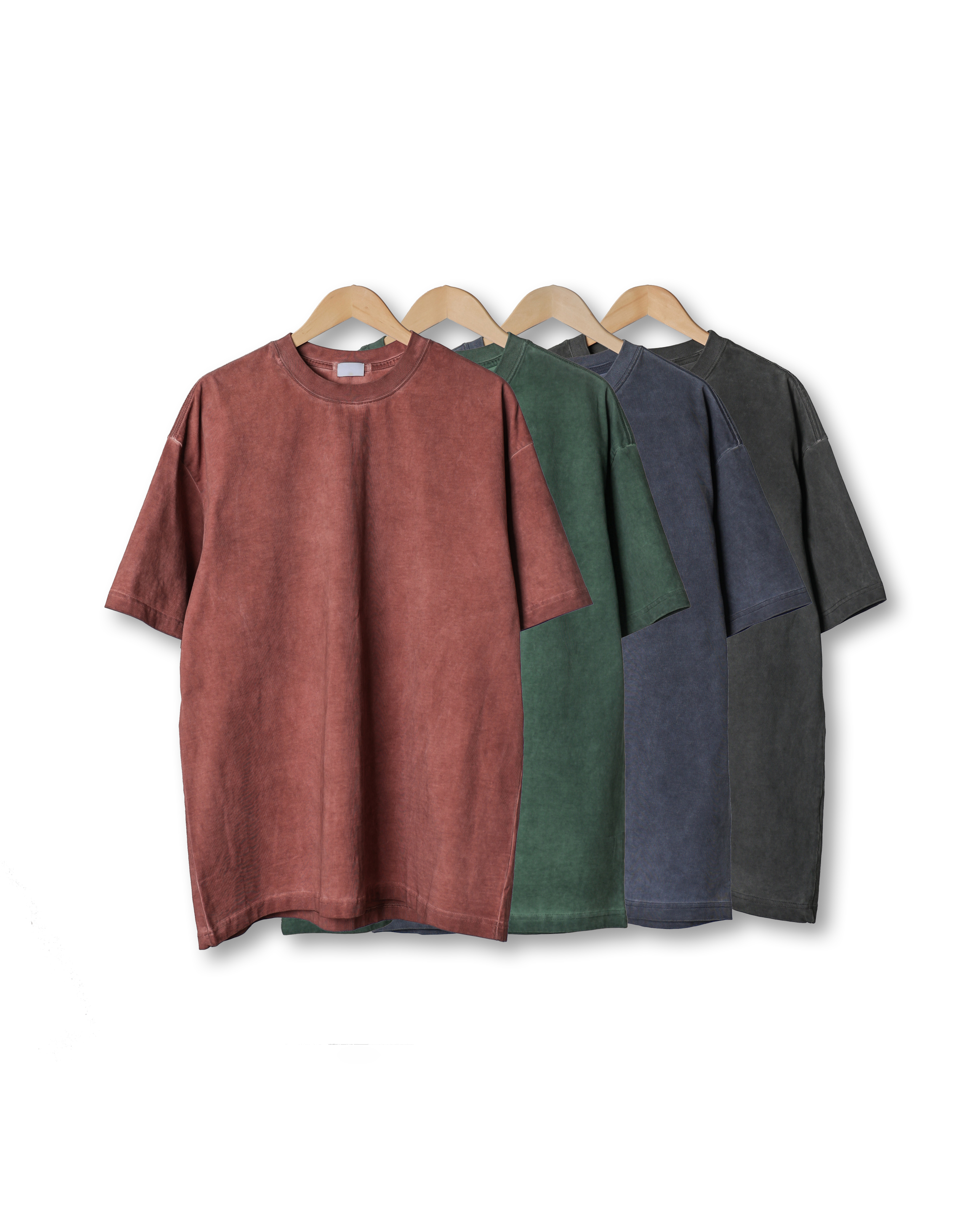 UNICO High Density Heavy Pigment T Shirts (Charcoal/Navy/Deep Green/Red)
